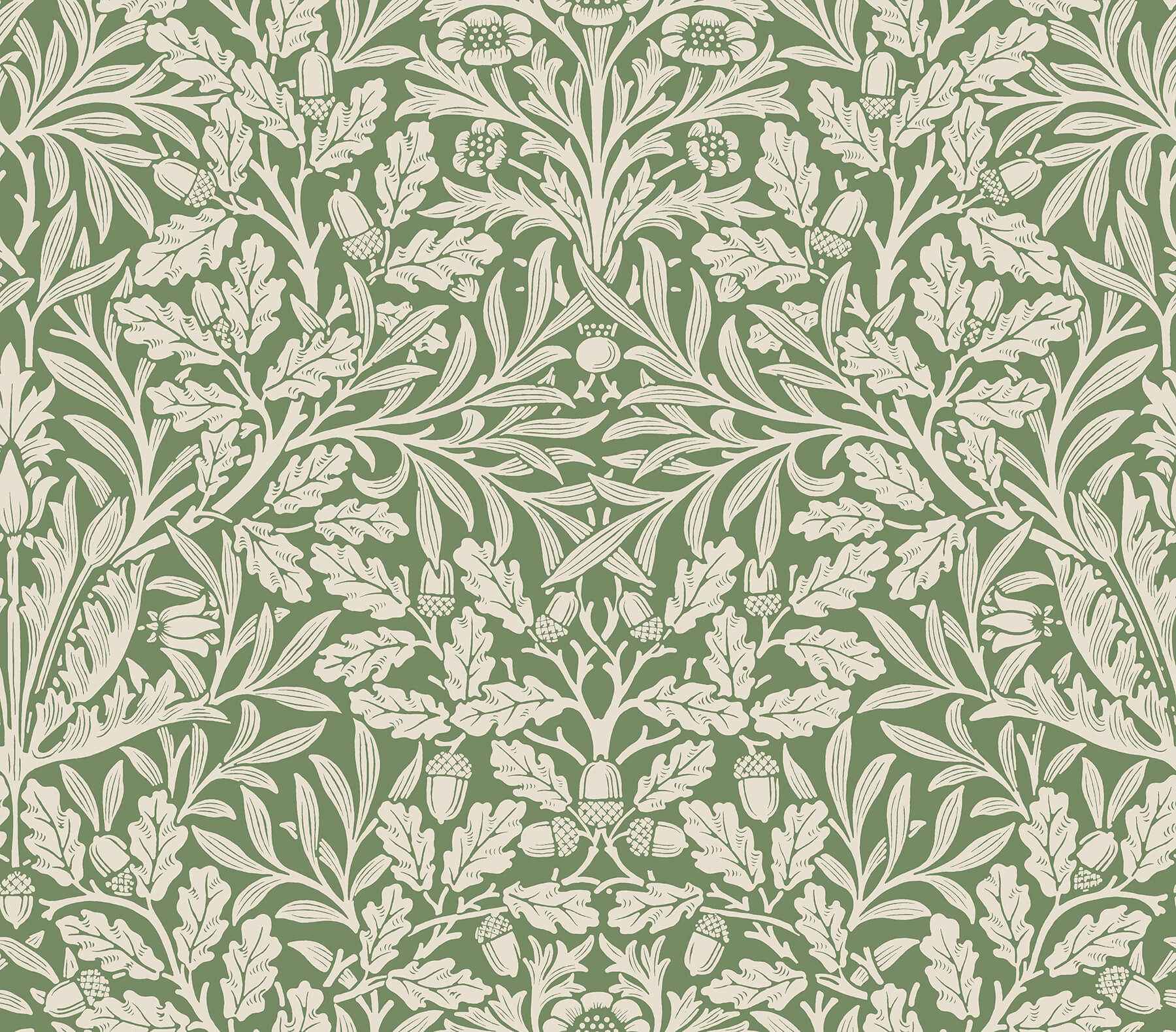 Acorn Forest Peel and Stick Wallpaper - York Wallcoverings - MCS6587 - York Wallcoverings Wallpaper