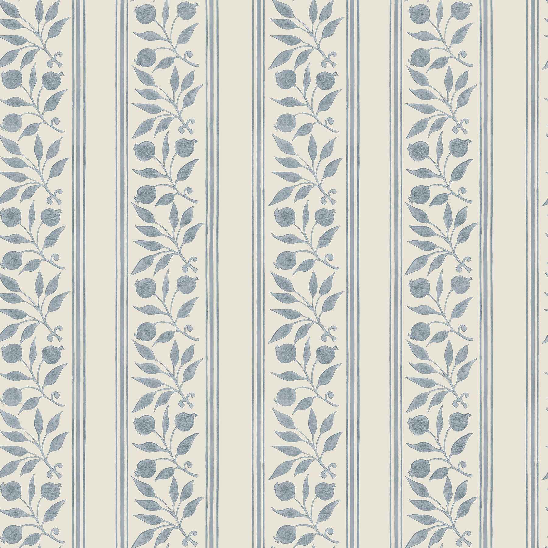 Rosehip Stripe China Blue Peel and Stick Wallpaper - York Wallcoverings - MCS6609