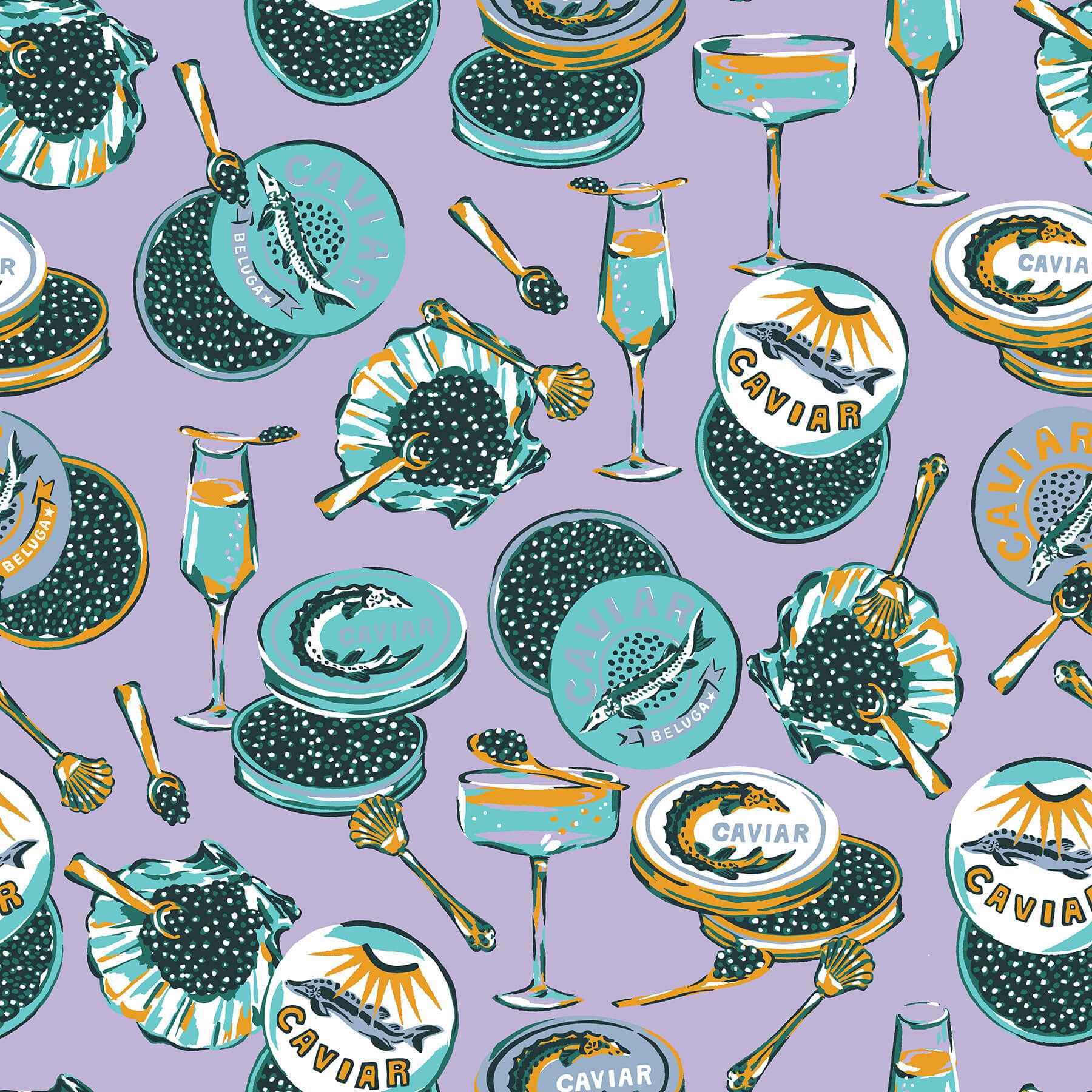 Champagne and Caviar Lavendar Peel and Stick Wallpaper - York Wallcoverings - PFS6559 - York Wallcoverings Wallpaper