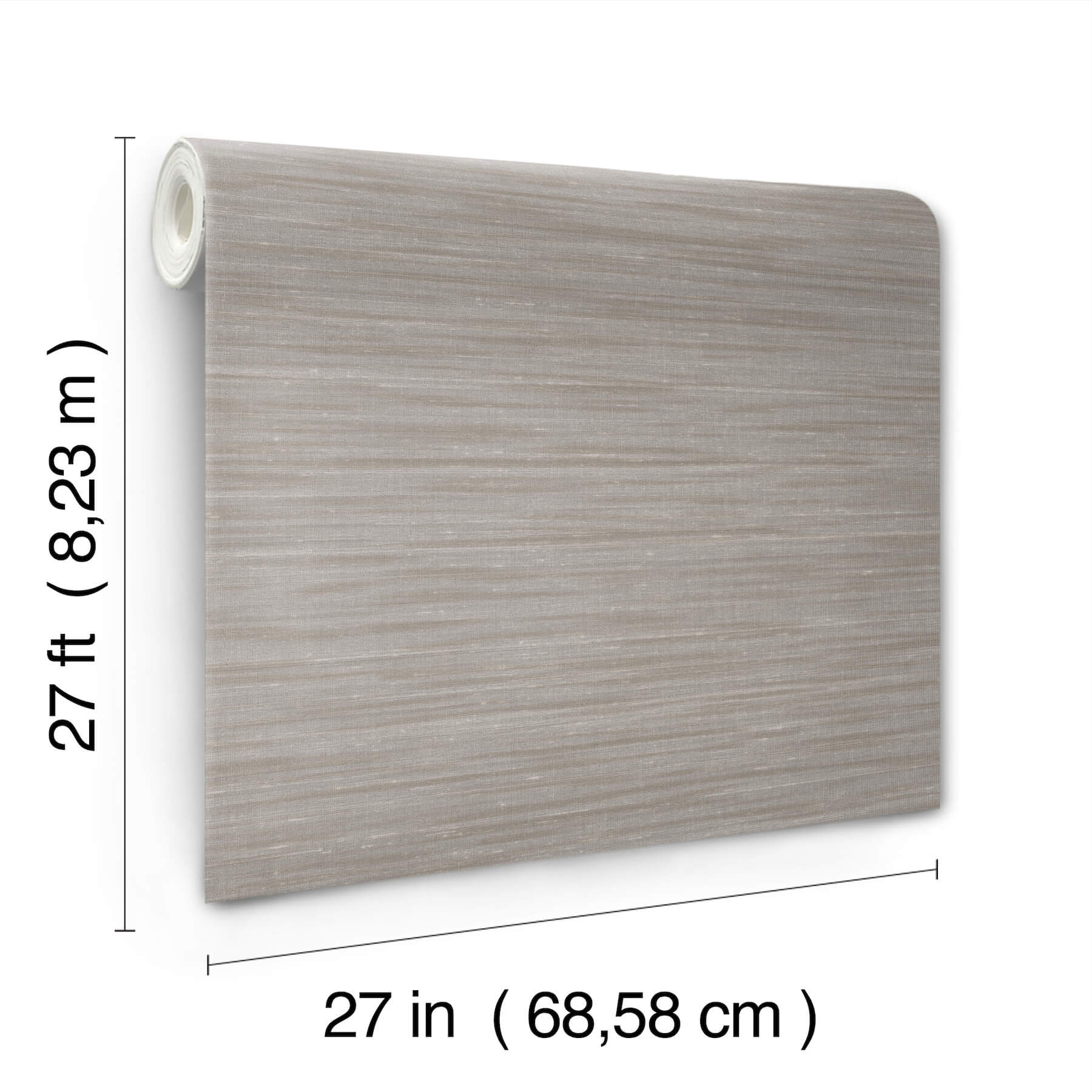 sari-silk-grey-faux-fabric-wallpaper-york-wallcoverings-uw1002n - York Wallcoverings Wallpaper