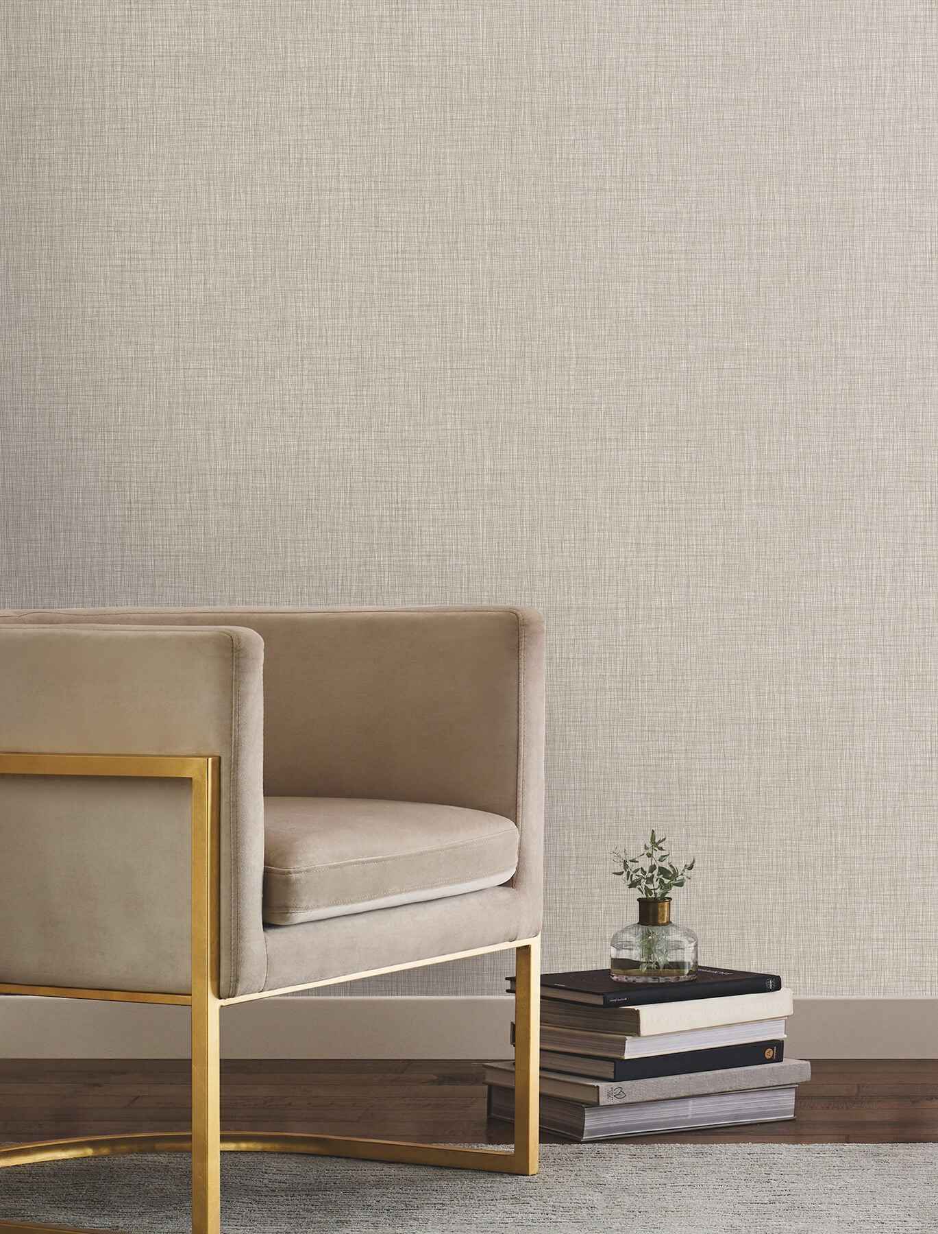 Crossover Neutral Crosshatch Wallpaper - York Wallcoverings - UW1062N - York Wallcoverings Wallpaper