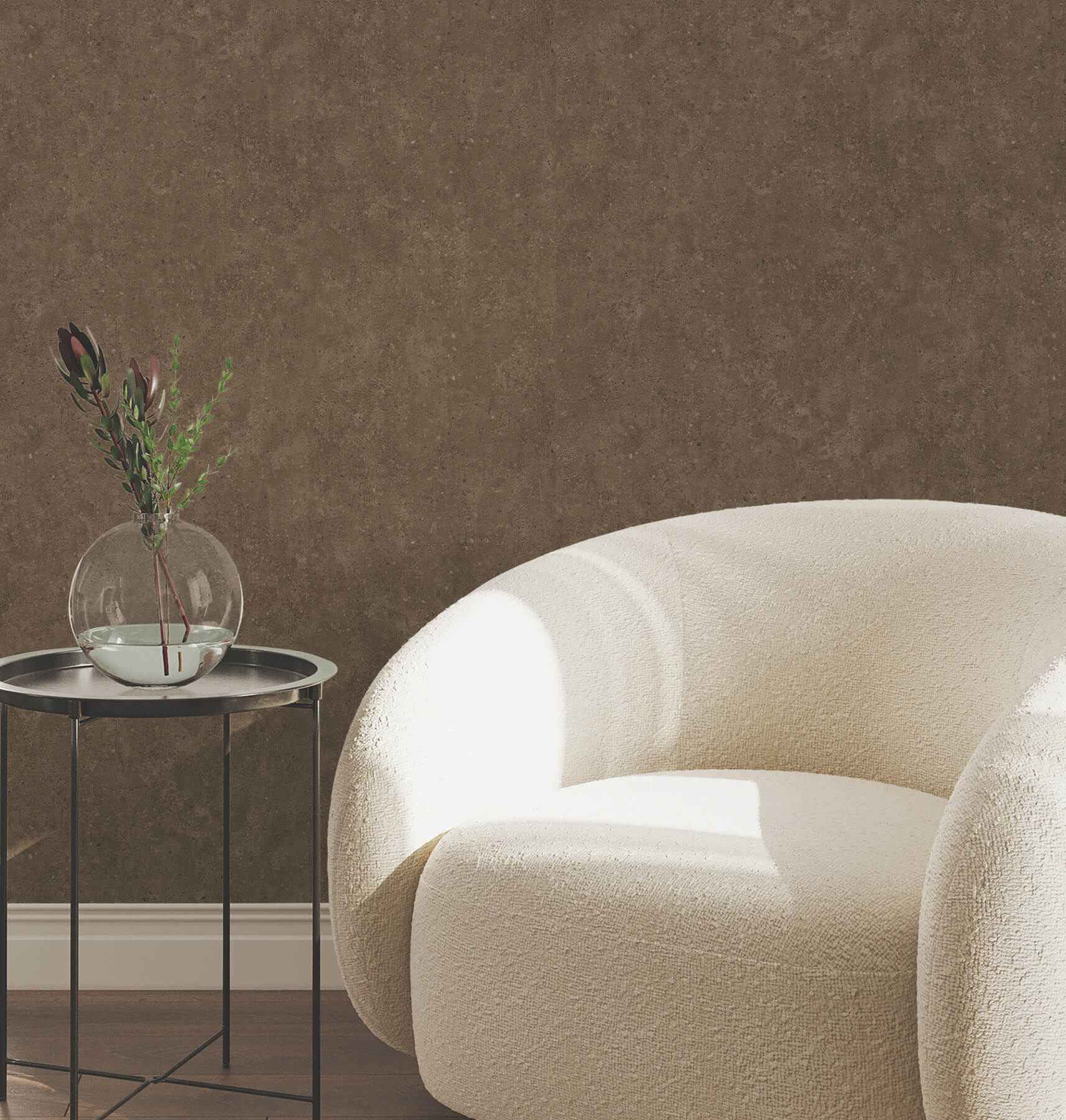 Artisan Stone Coffee Texture Wallpaper - York Wallcoverings - UW1082N - York Wallcoverings Wallpaper