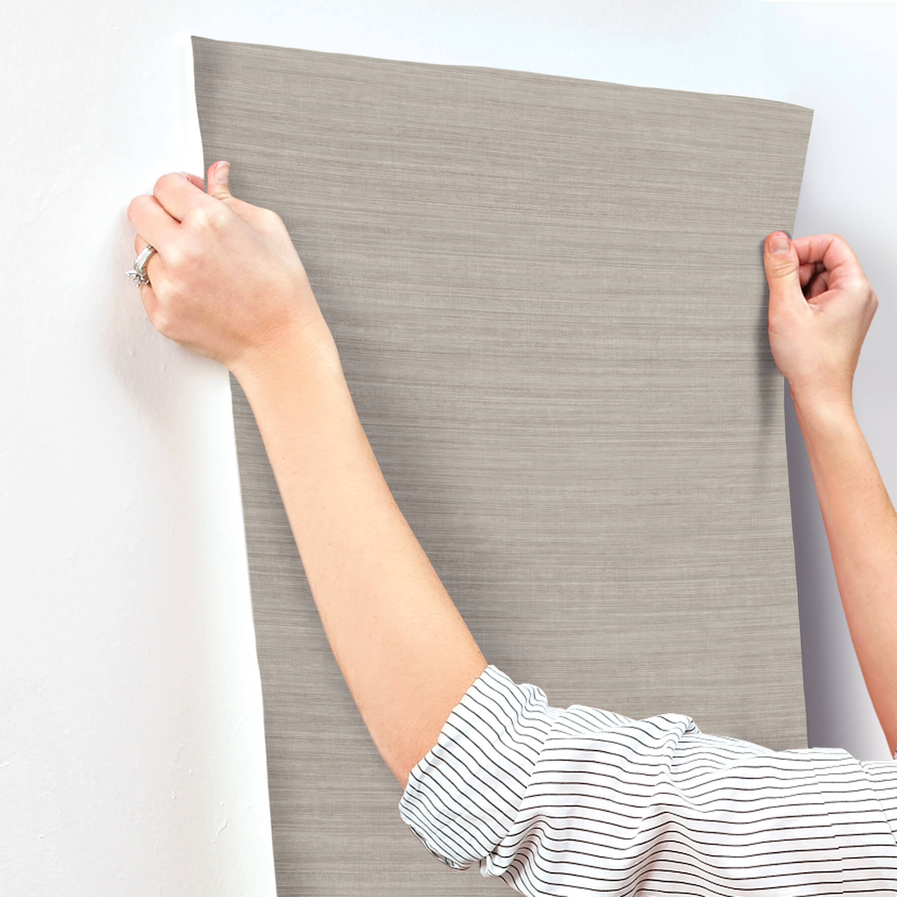 silk-essence-neutral-faux-fabric-wallpaper-york-wallcoverings-uw1102n - York Wallcoverings Wallpaper