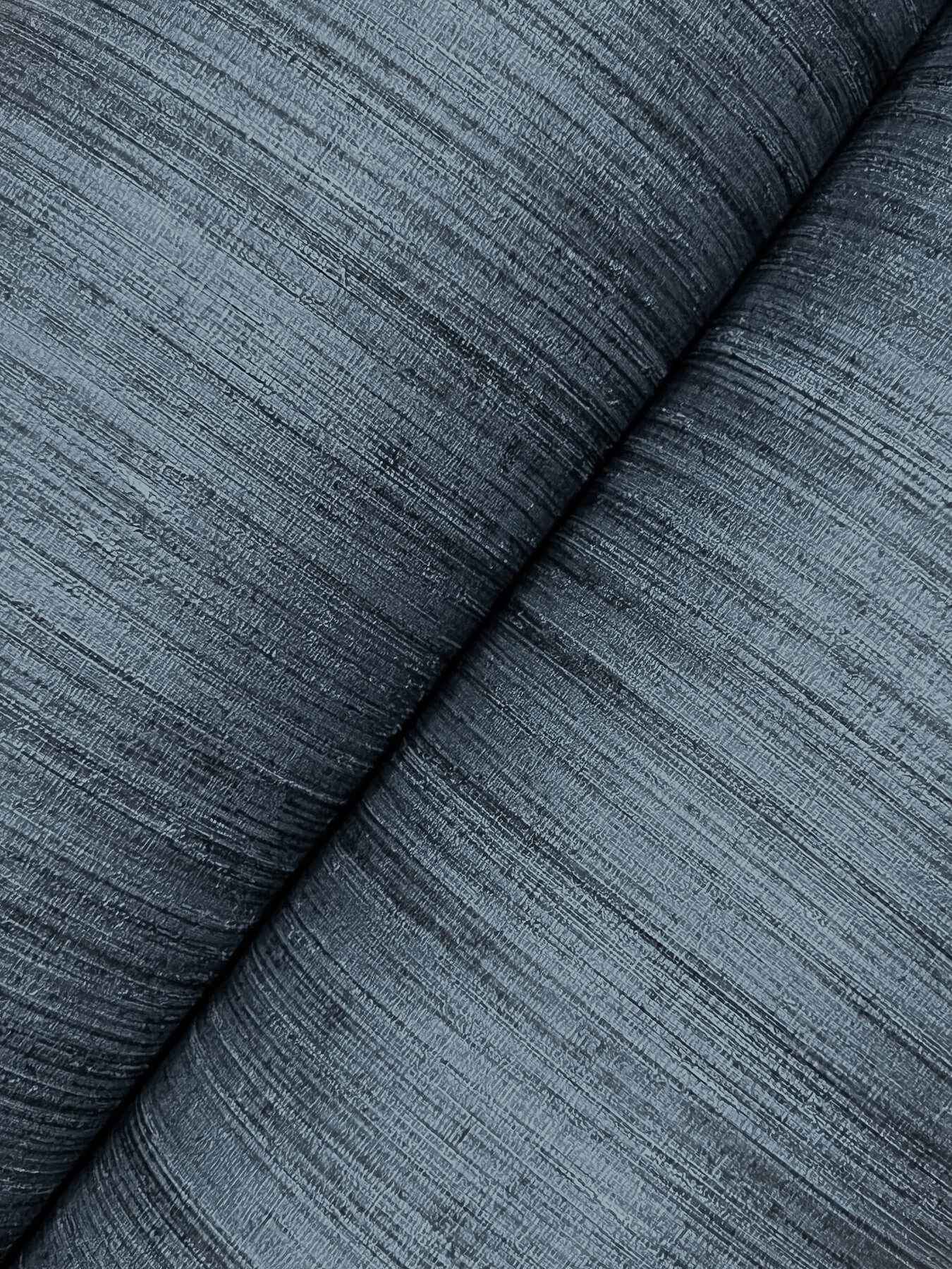 Silk Essence Indigo Faux Fabric Wallpaper - York Wallcoverings - UW1107N - York Wallcoverings Wallpaper