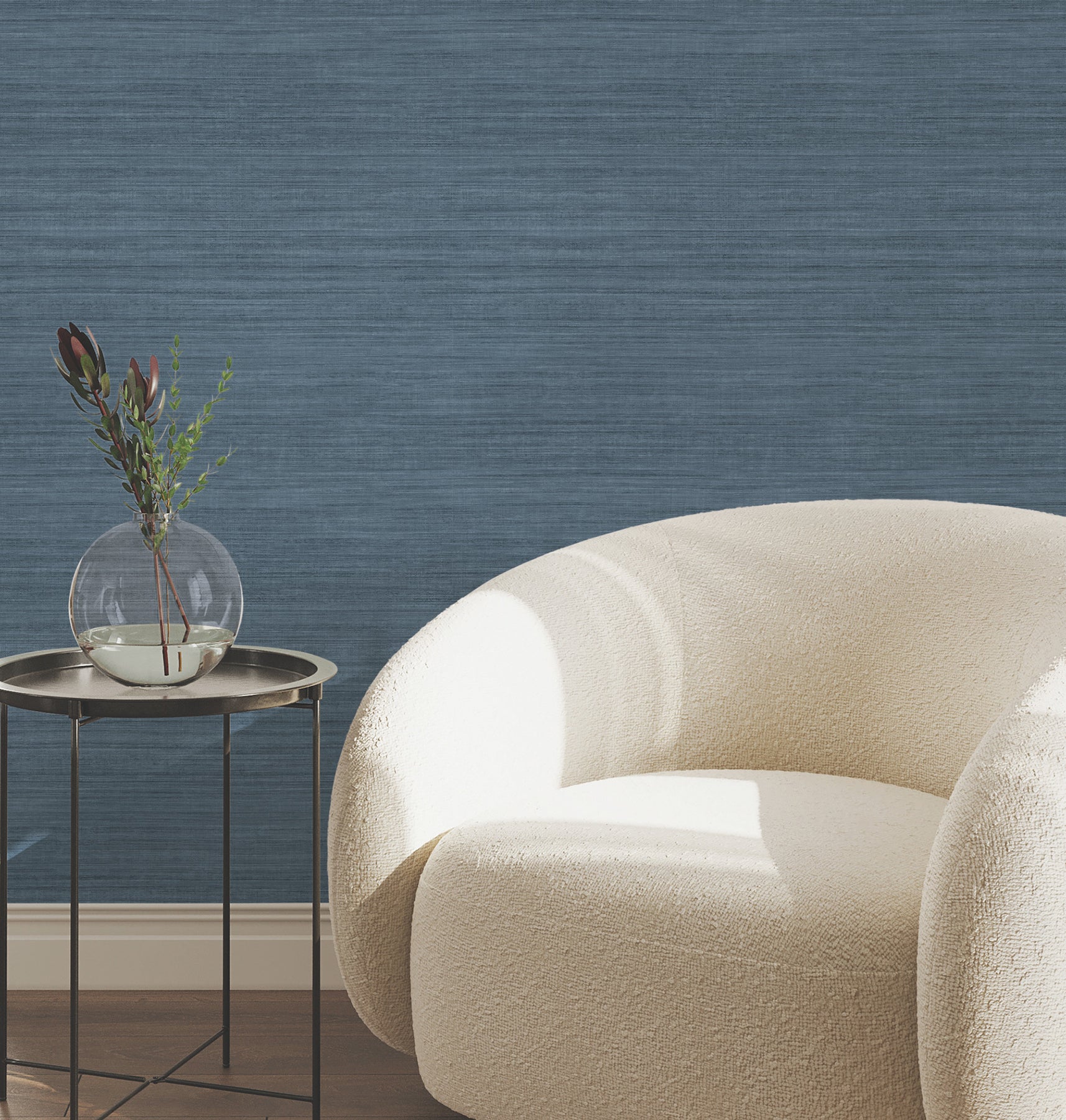 silk-essence-indigo-faux-fabric-wallpaper-york-wallcoverings-uw1107n