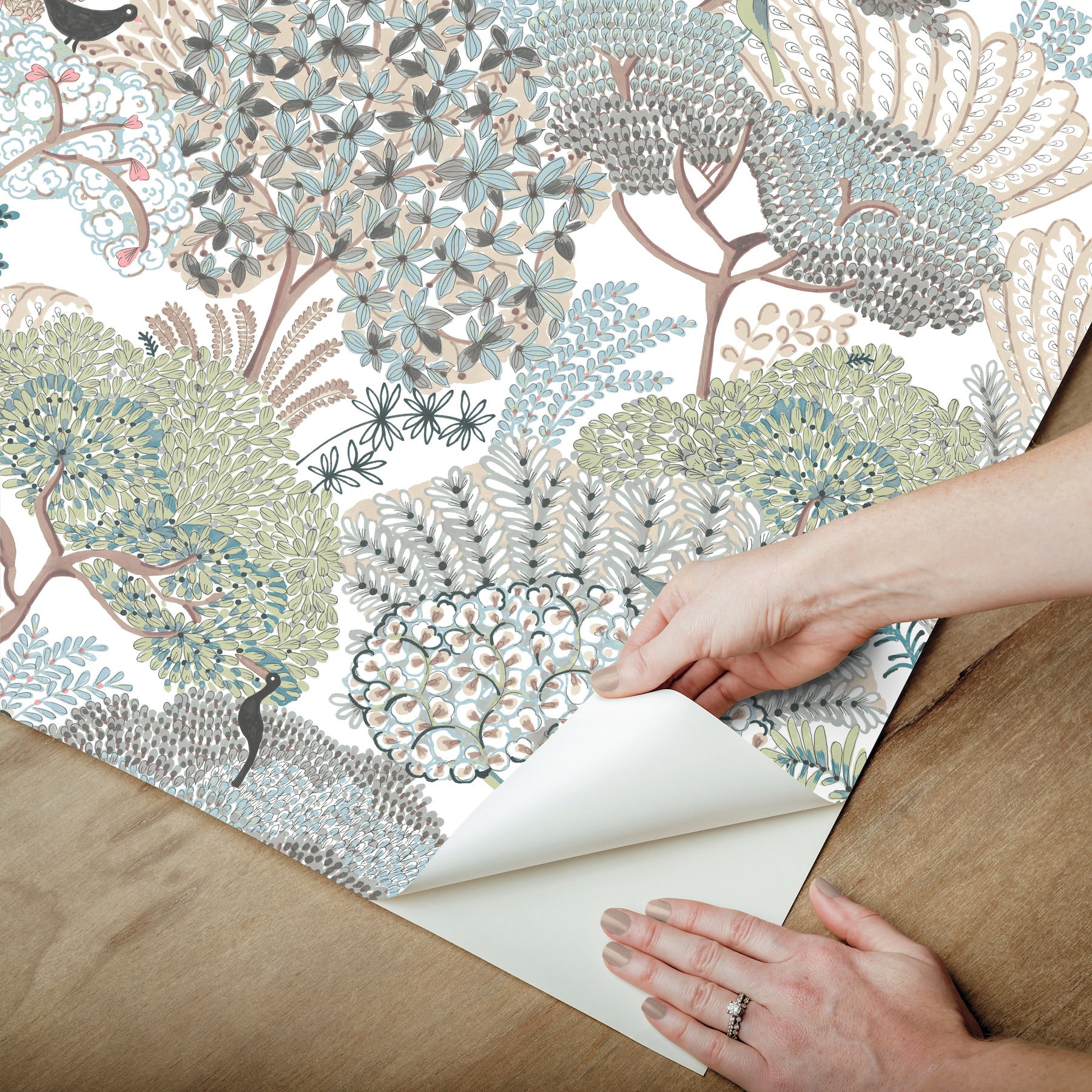 everbloom-forest-aqua-botanical-peel-stick-wallpaper-york-wallcoverings-psw1696rl