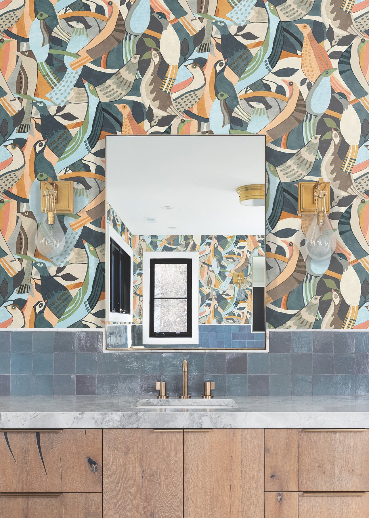 fauvist-flock-coral-abstract-peel-stick-wallpaper-york-wallcoverings-psw1707rl