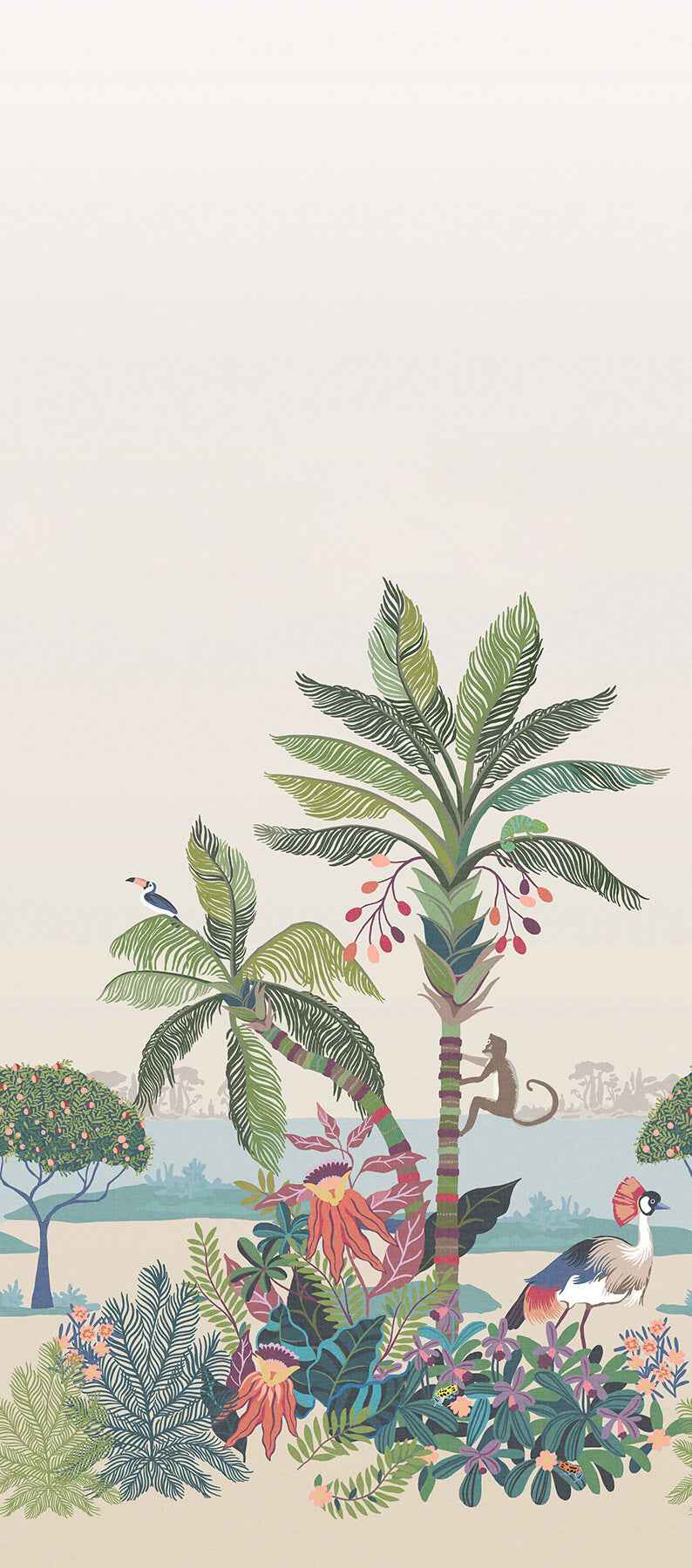 Tropical Lagoon Earthy Premium Peel and - York Wallcoverings - PSW1711M