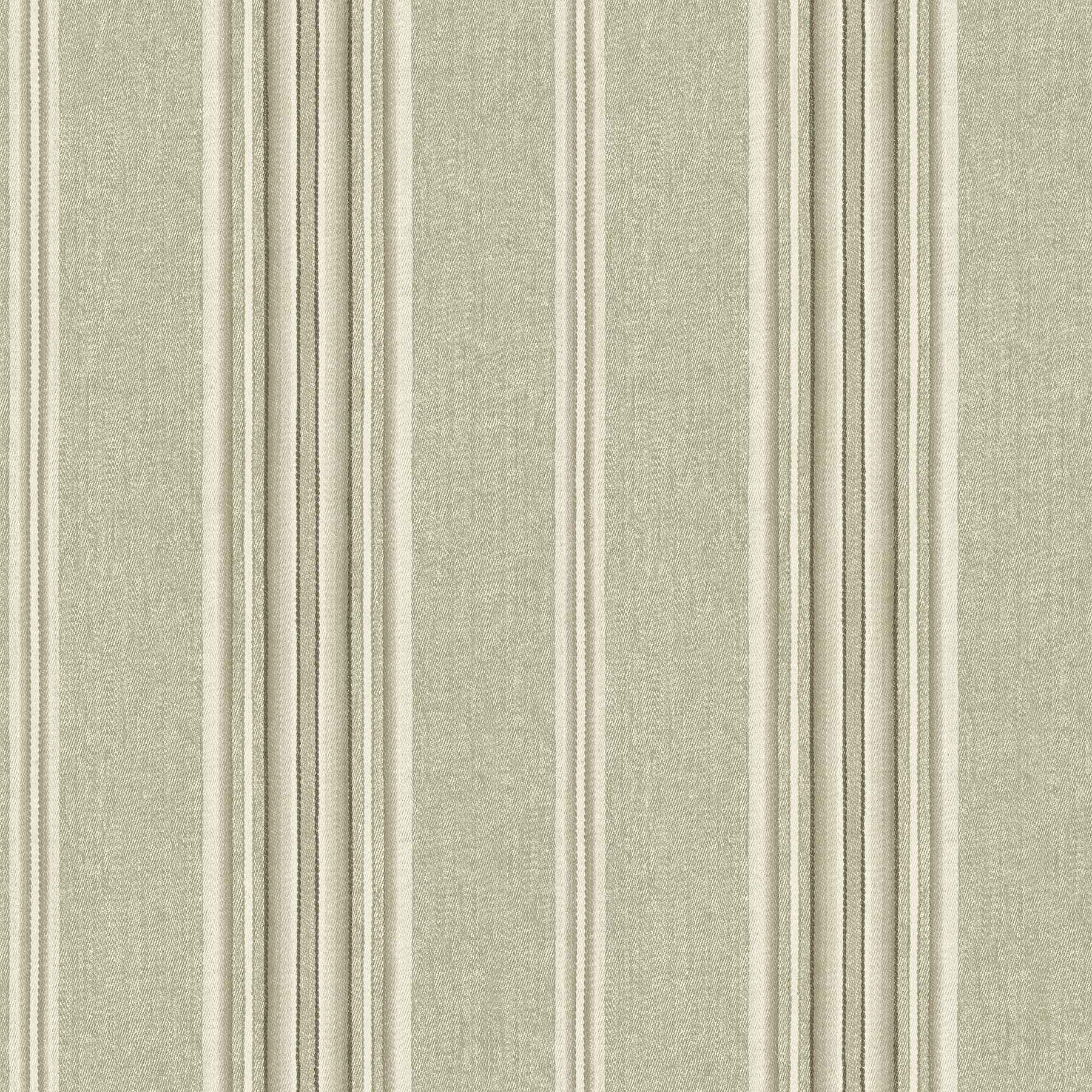 Calvados Moss Linen Stripe Wallpaper - York Wallcoverings - 4192-83121