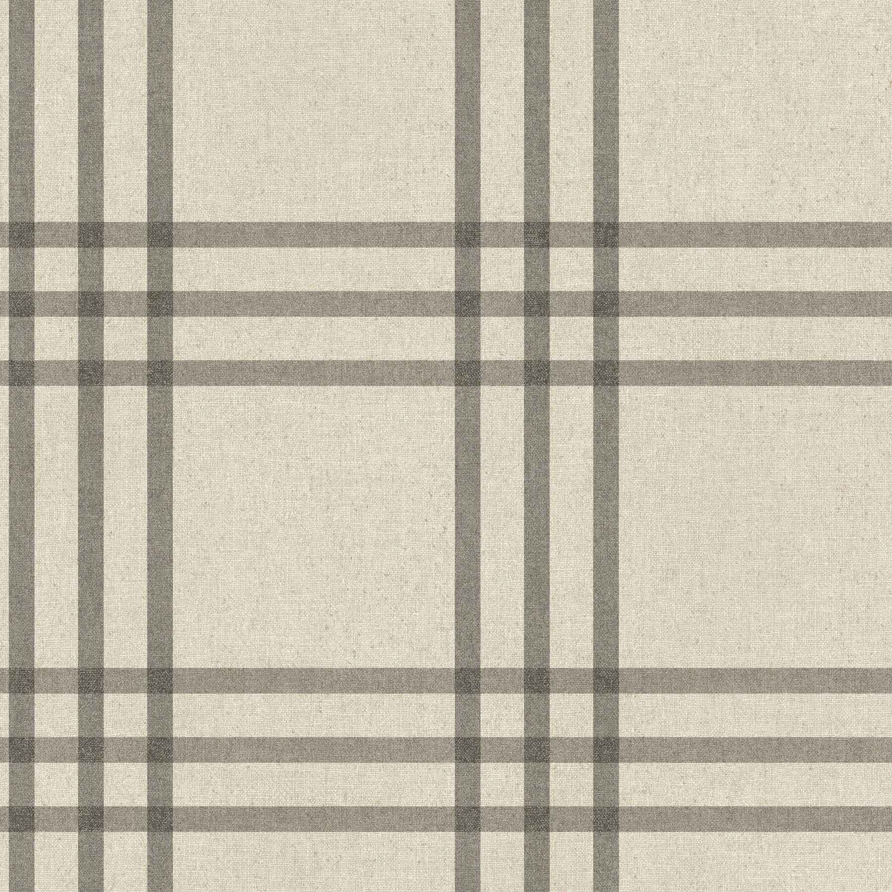 Fletcher Black Plaid Wallpaper - York Wallcoverings - 4192-83403