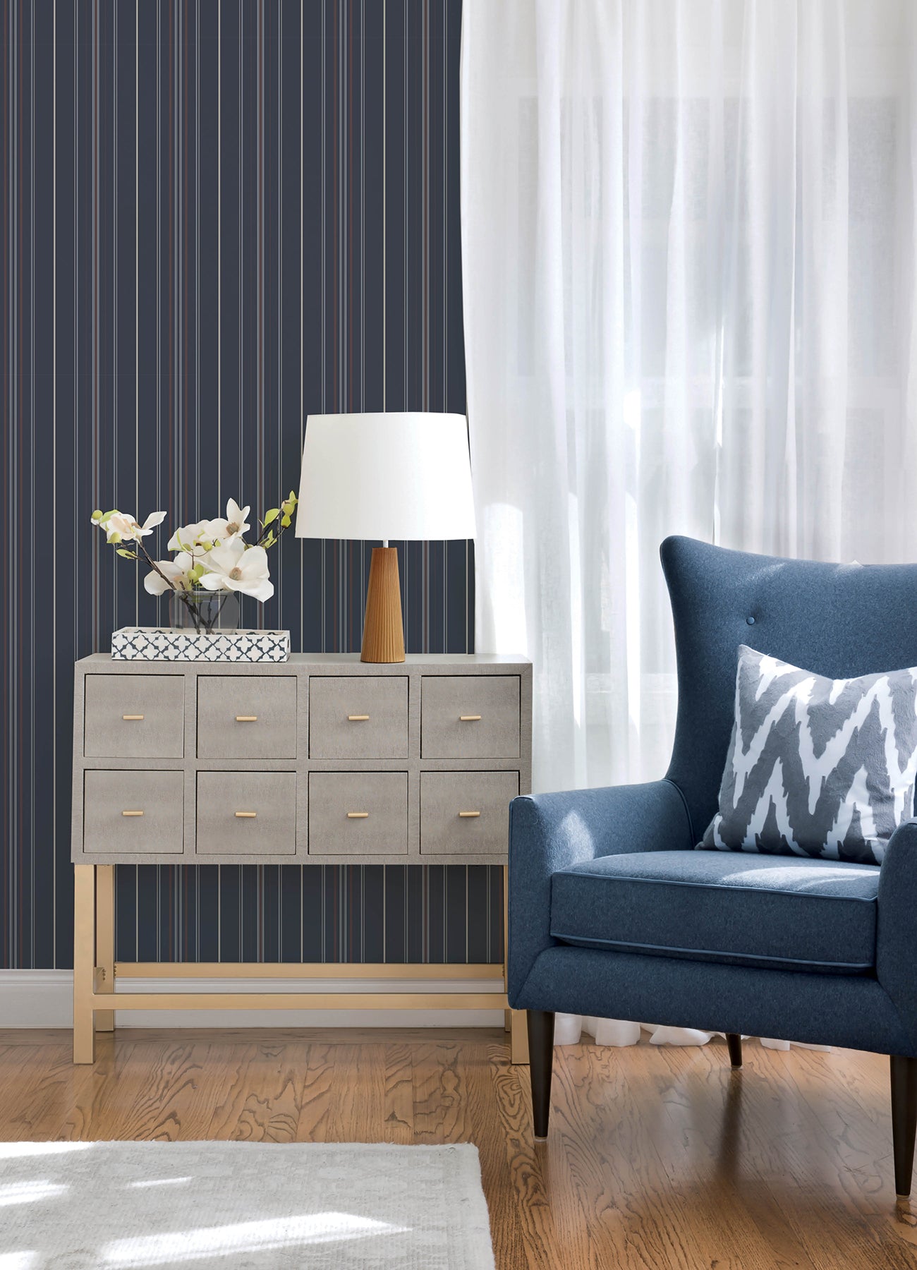 lascelle-navy-modern-pinstripe-wallpaper-york-wallcoverings-4192-83450
