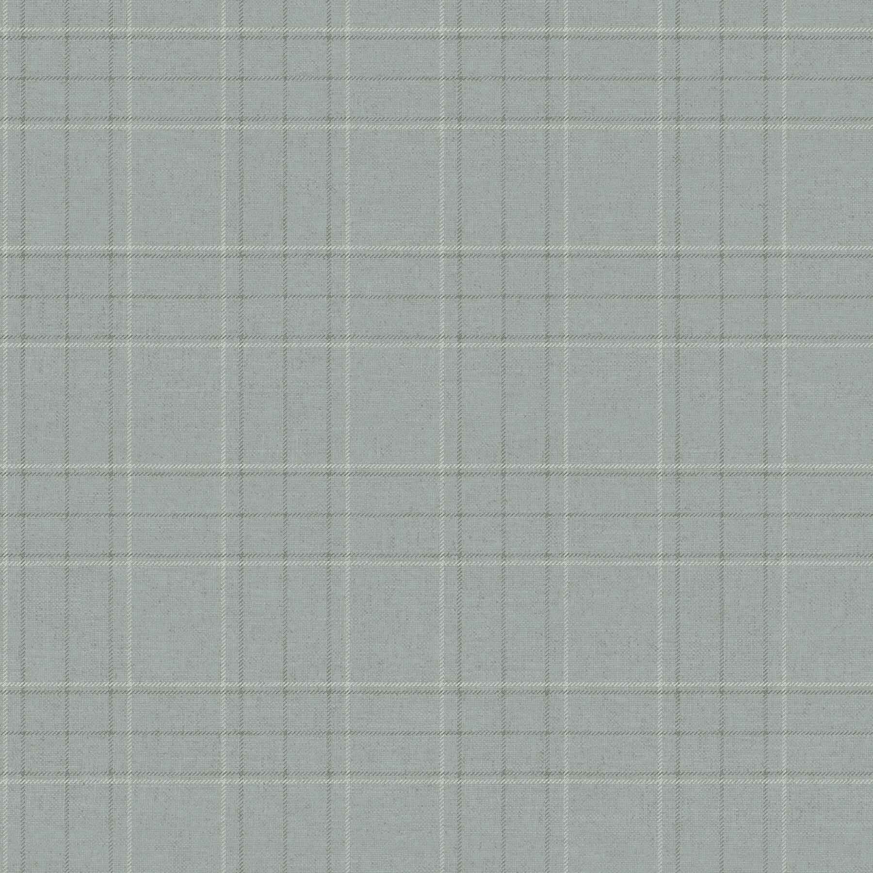 Fox Hollow Turquoise Dashed Plaid Wallpaper - York Wallcoverings - 4192-83459