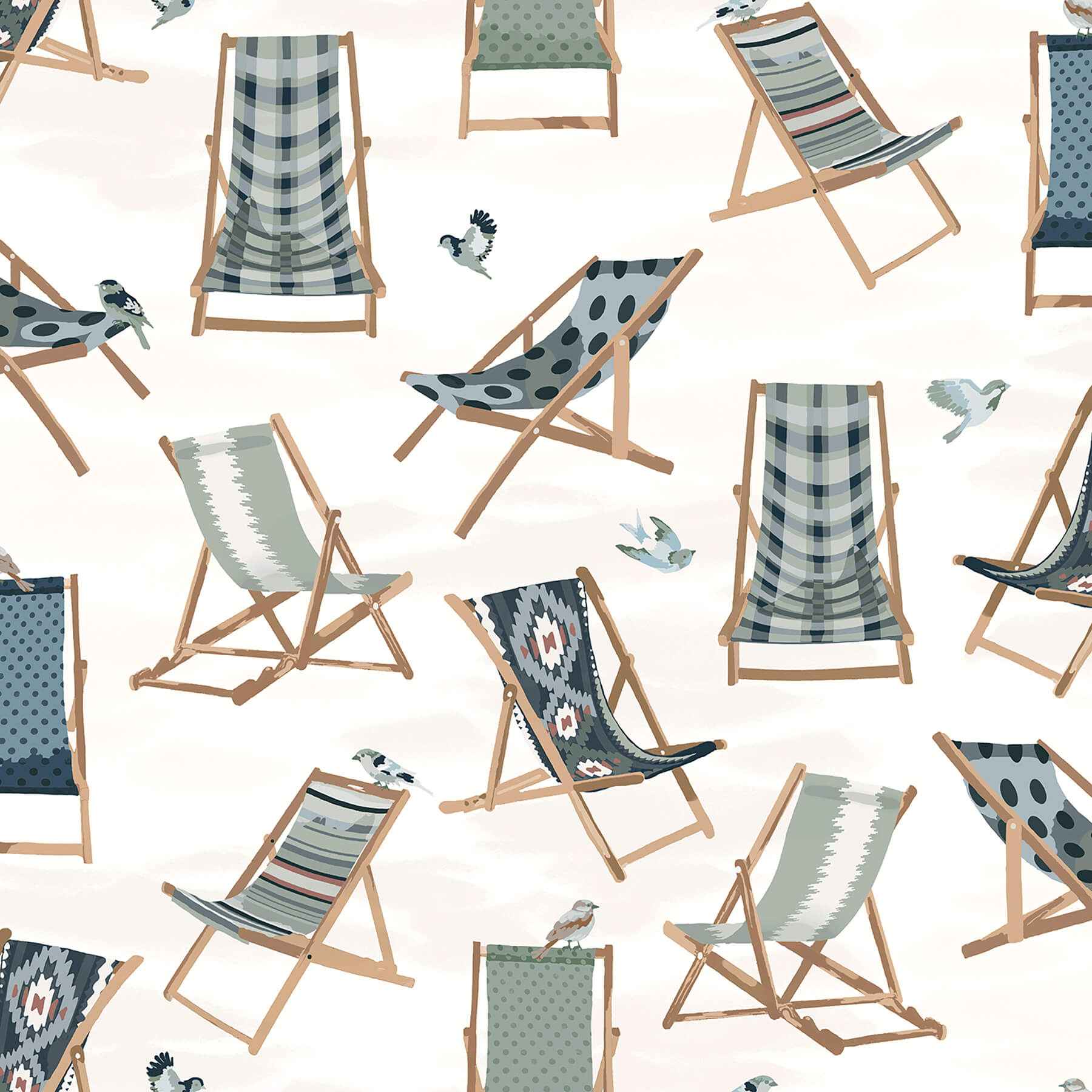 Just Lounging Green Peel and Stick Wallpaper - York Wallcoverings - NUS6632 - York Wallcoverings Wallpaper
