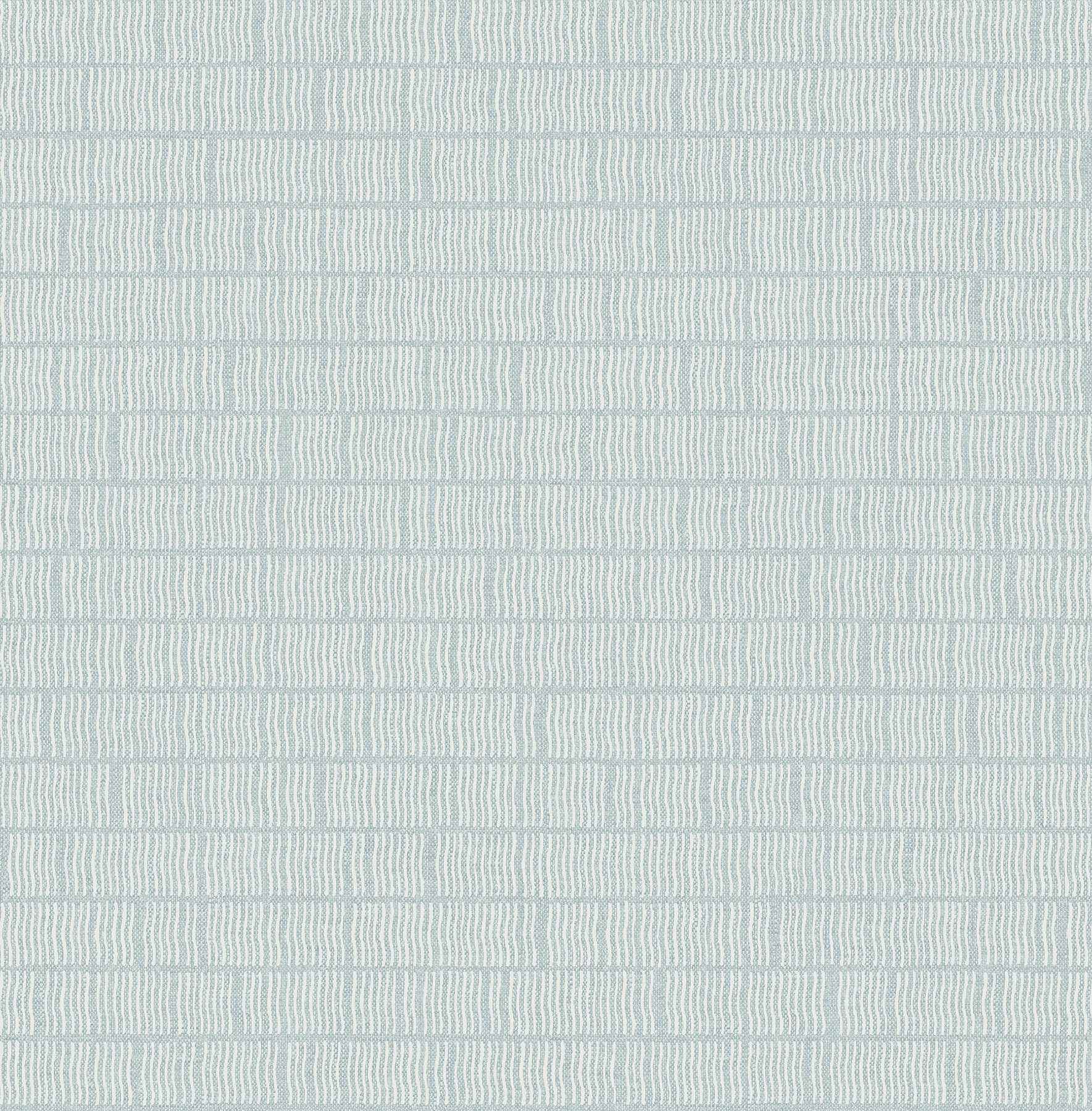 Collis Sky Blue Squiggle Stripe Wallpaper - York Wallcoverings - 4198-27817
