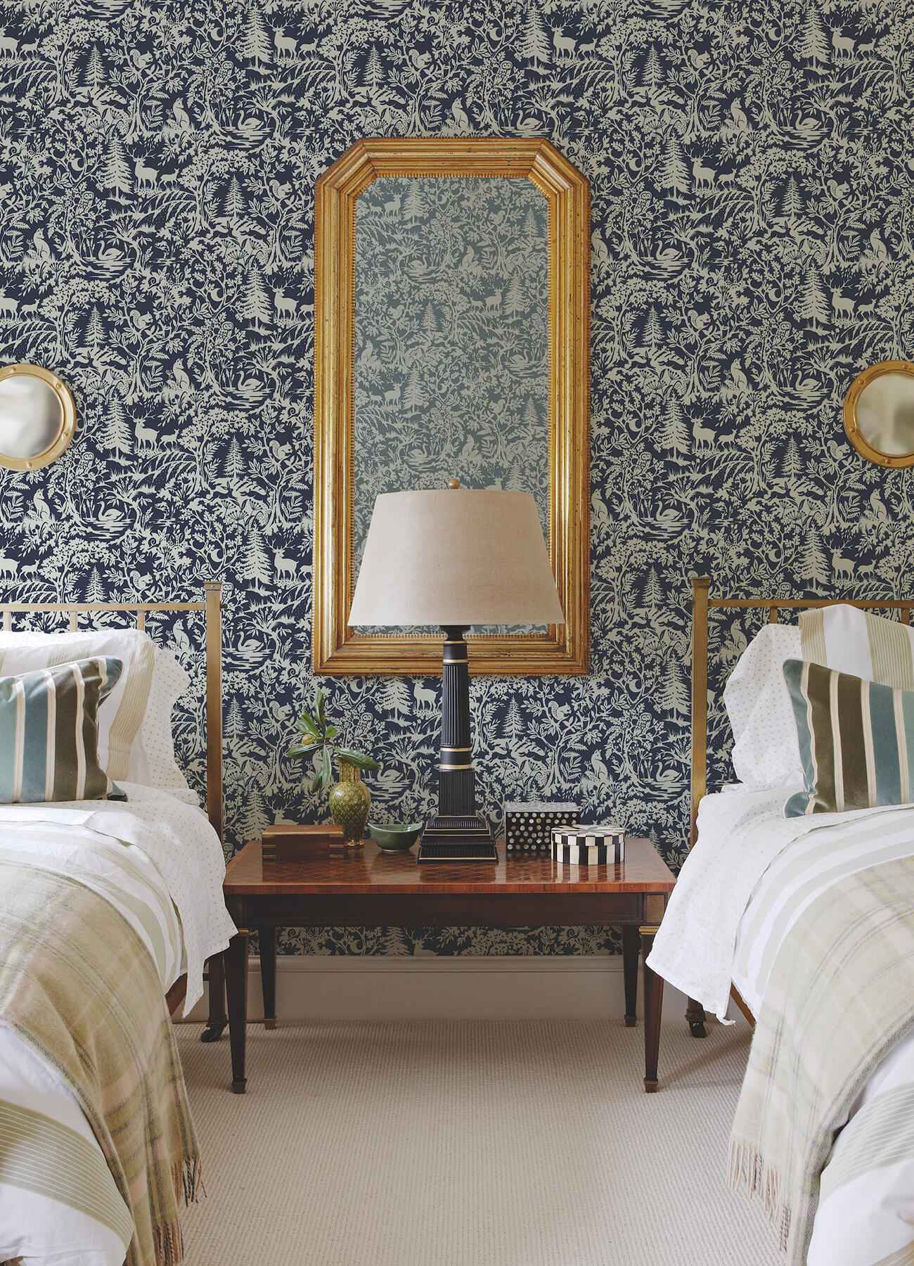 Alrick Navy Forest Venture Wallpaper - York Wallcoverings - 3125-72324 - York Wallcoverings Wallpaper