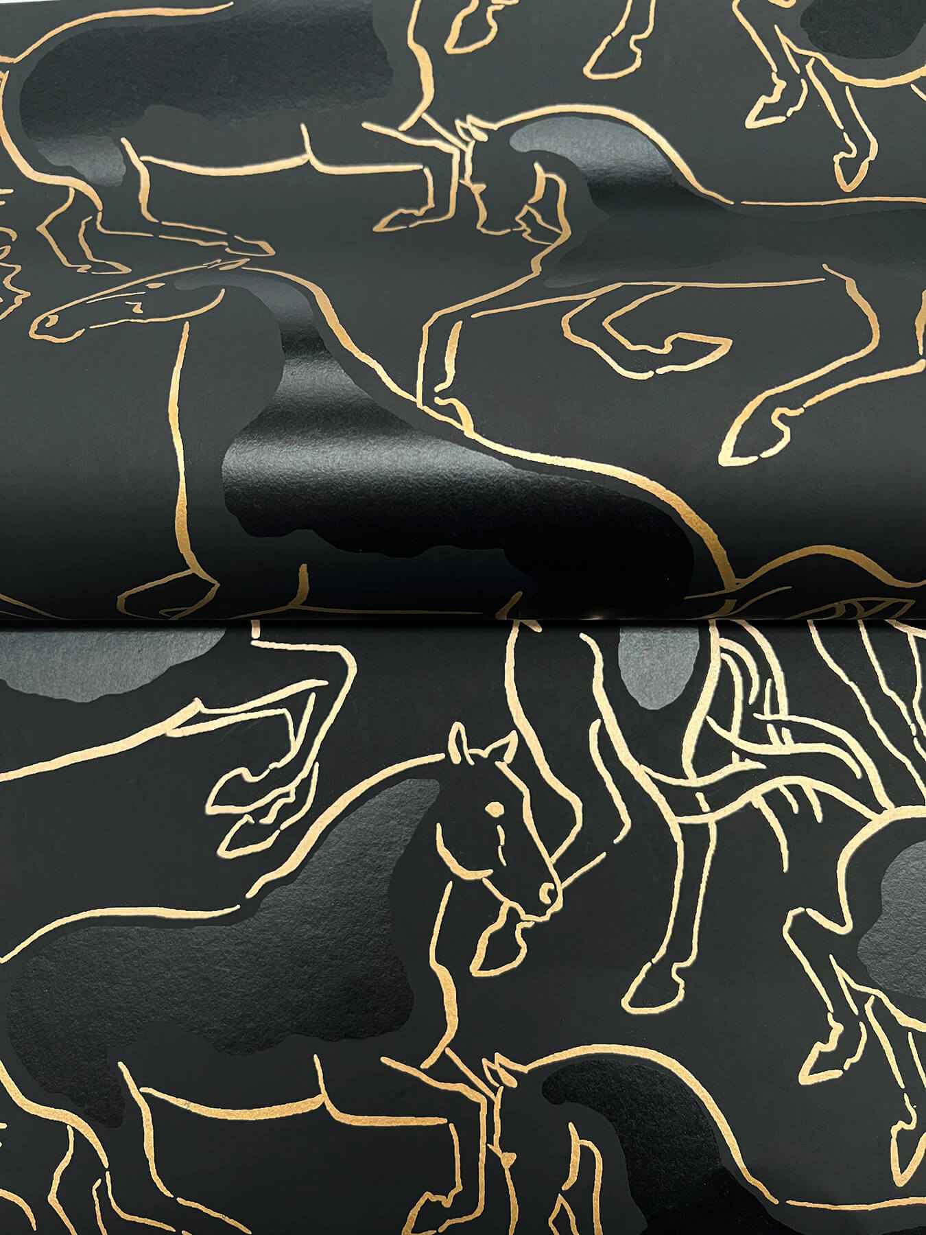 Dressage Gold Stallions Wallpaper - York Wallcoverings - 4211-83504 - York Wallcoverings Wallpaper