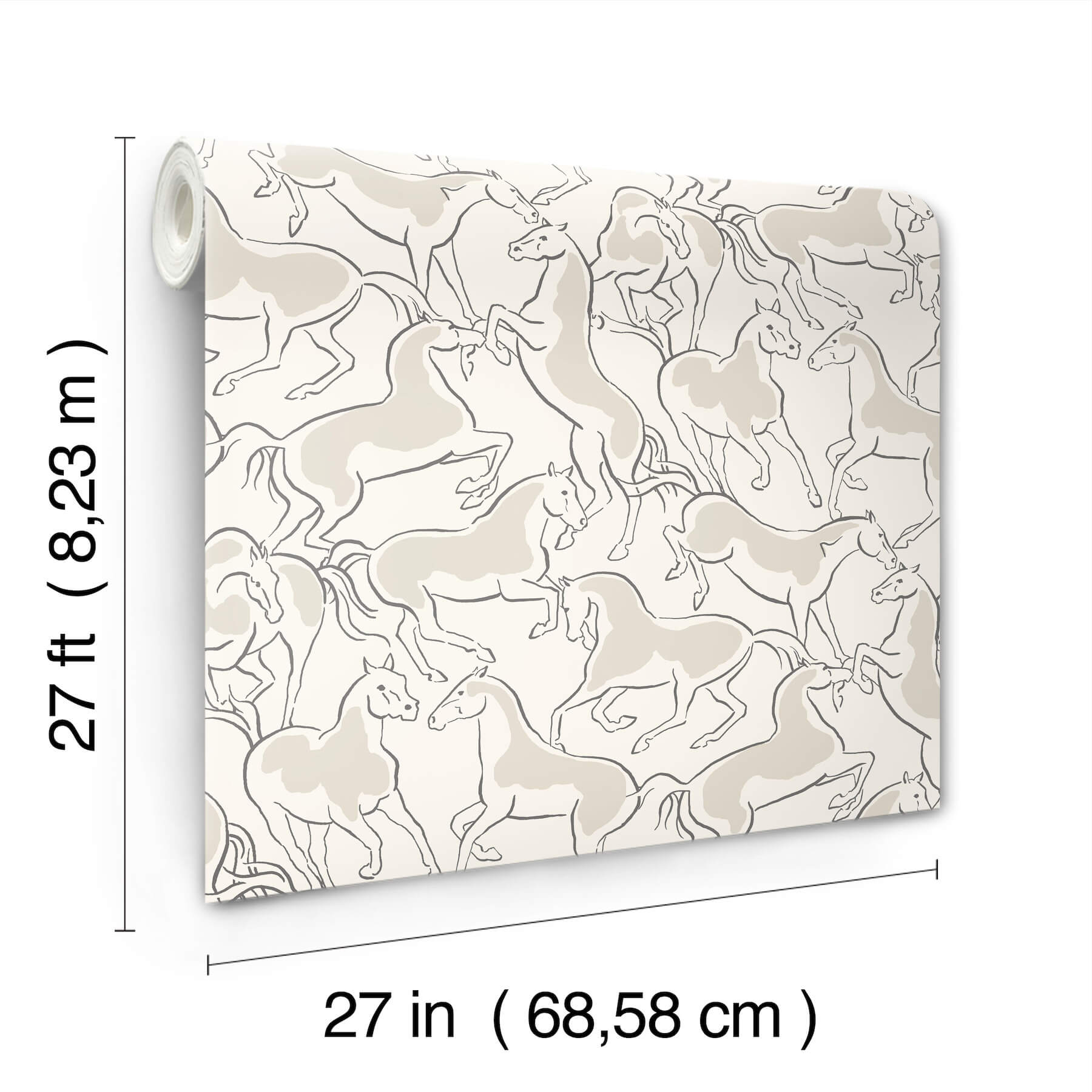 dressage-white-stallions-wallpaper-york-wallcoverings-4211-83505 - York Wallcoverings Wallpaper