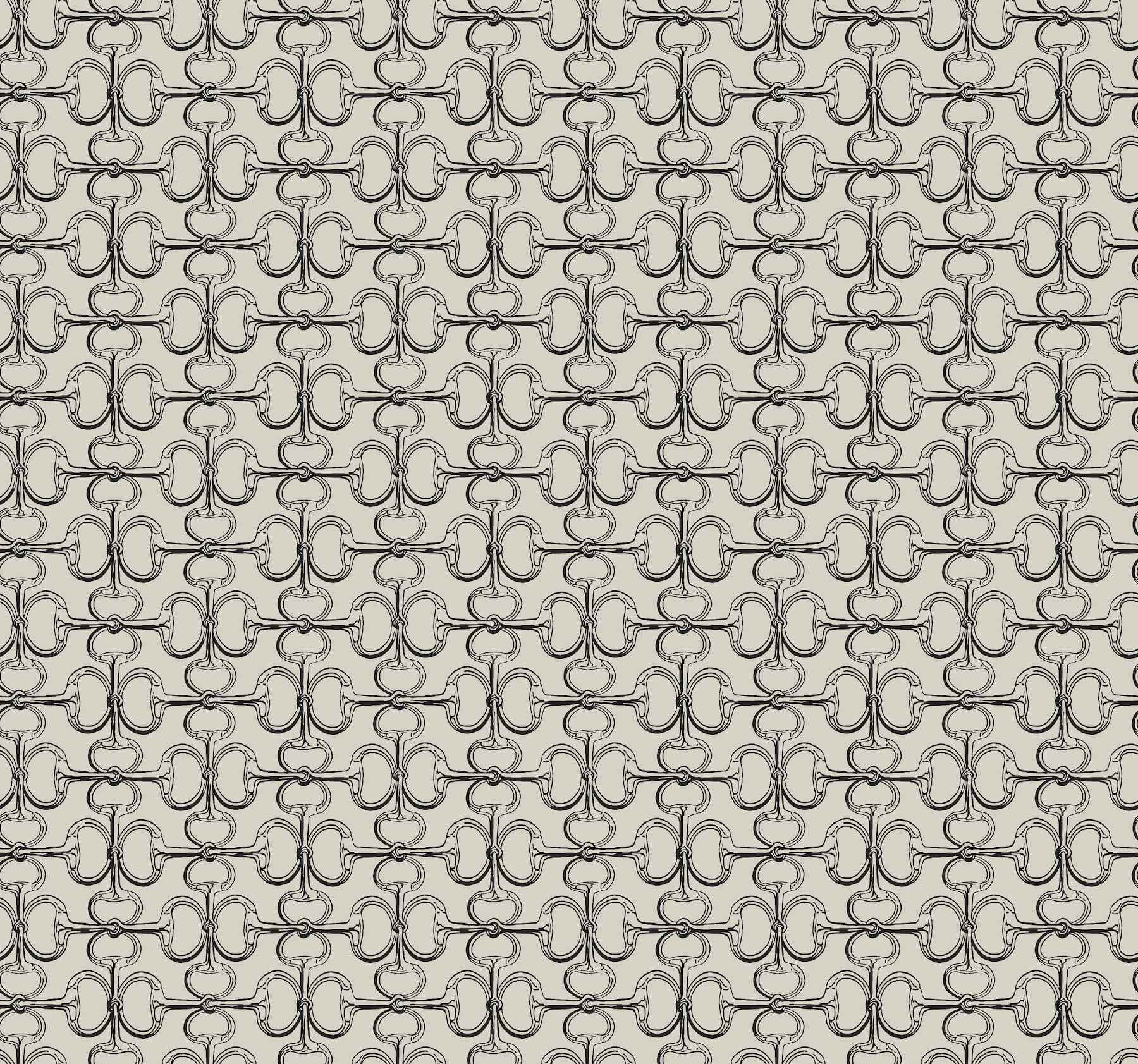 Polo Taupe Horse Bits Wallpaper - York Wallcoverings - 4211-83509