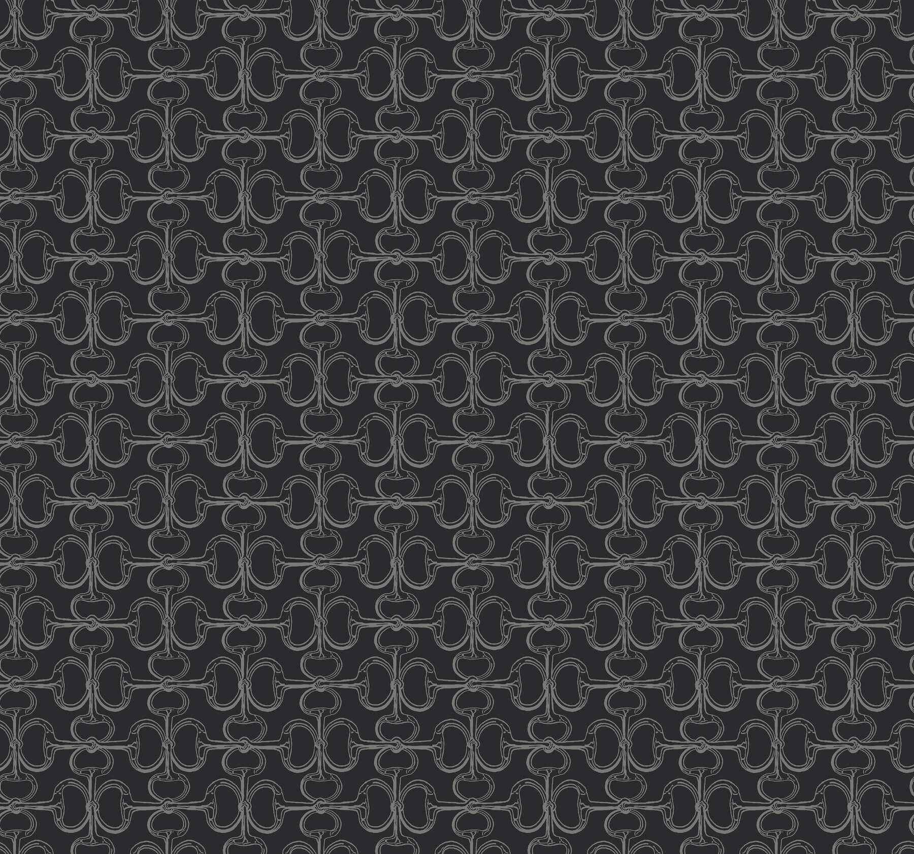 Polo Black Horse Bits Wallpaper - York Wallcoverings - 4211-83510