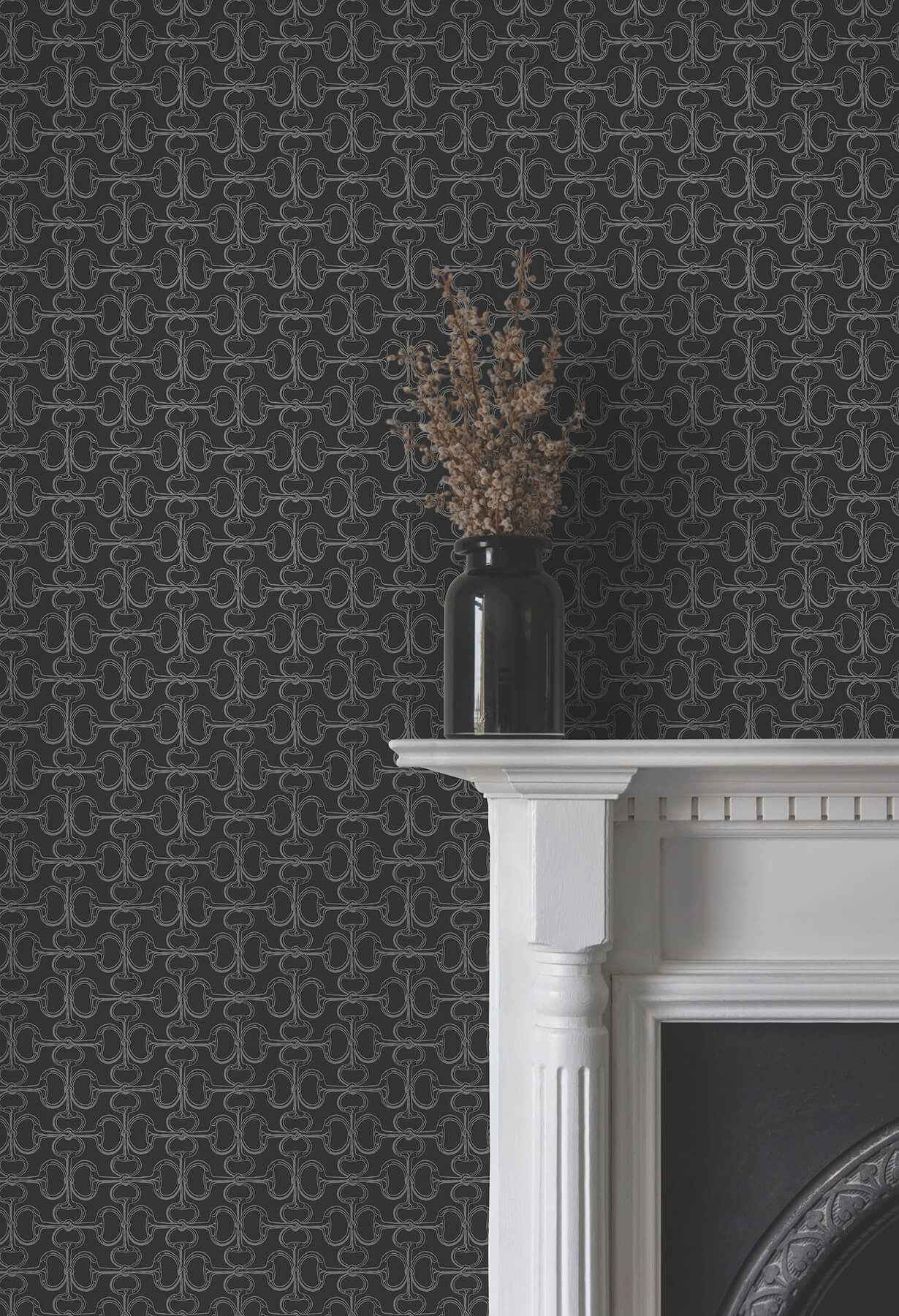 Polo Black Horse Bits Wallpaper - York Wallcoverings - 4211-83510 - York Wallcoverings Wallpaper