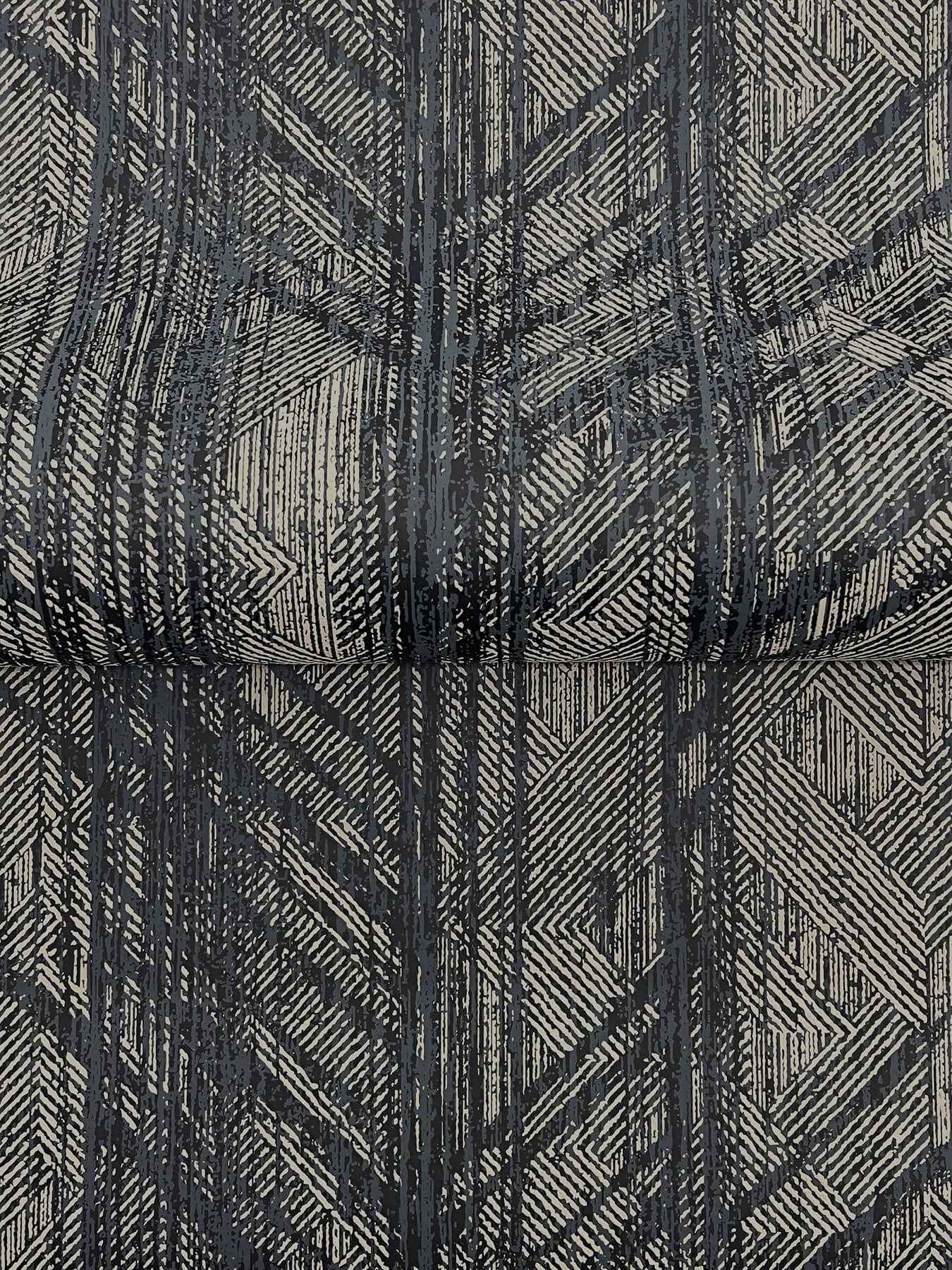 Winthrop Slate Geometric Wallpaper - York Wallcoverings - 4211-83520 - York Wallcoverings Wallpaper