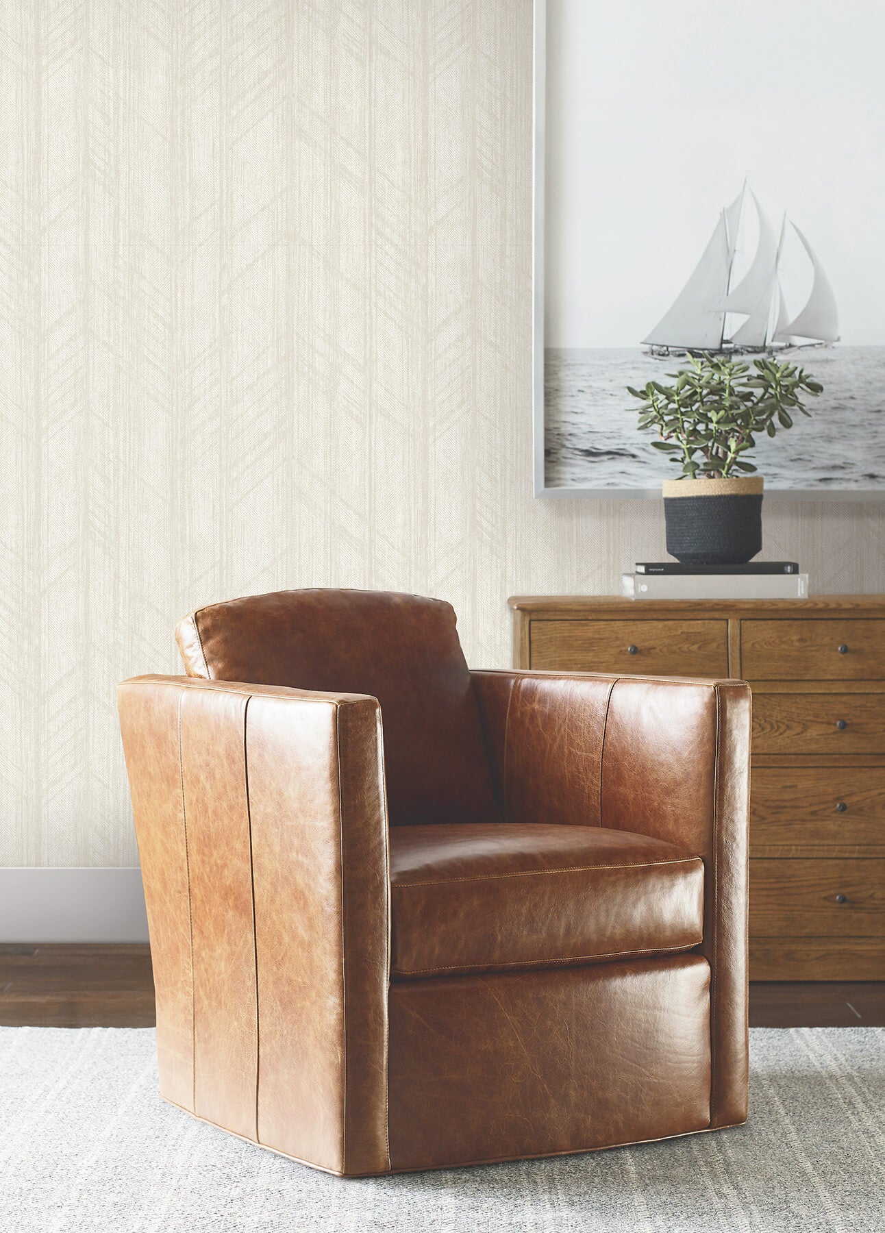 winthrop-beige-geometric-wallpaper-york-wallcoverings-4211-83522 - York Wallpaper Wallpaper