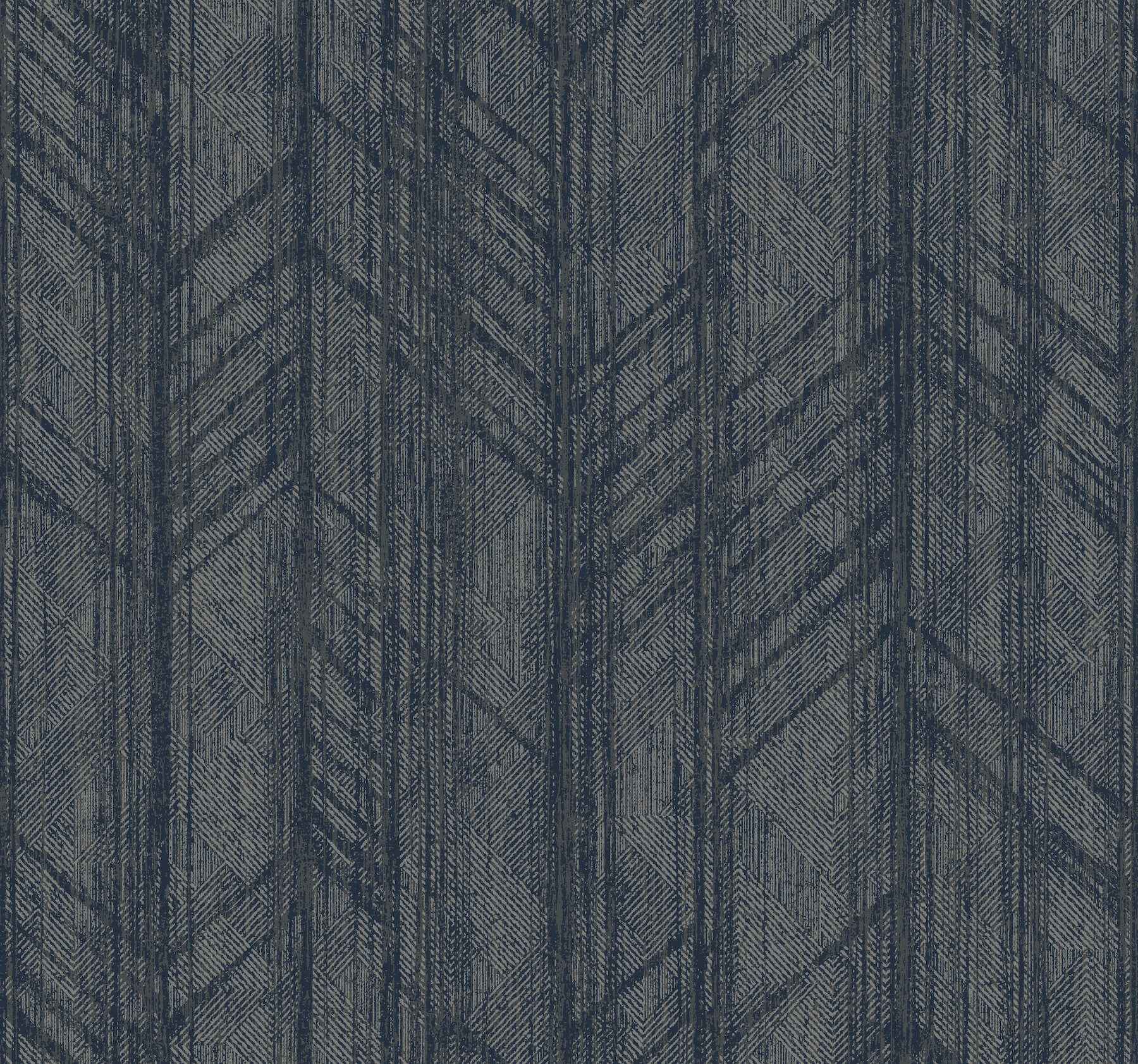 Winthrop Navy Geometric Wallpaper - York Wallcoverings - 4211-83523