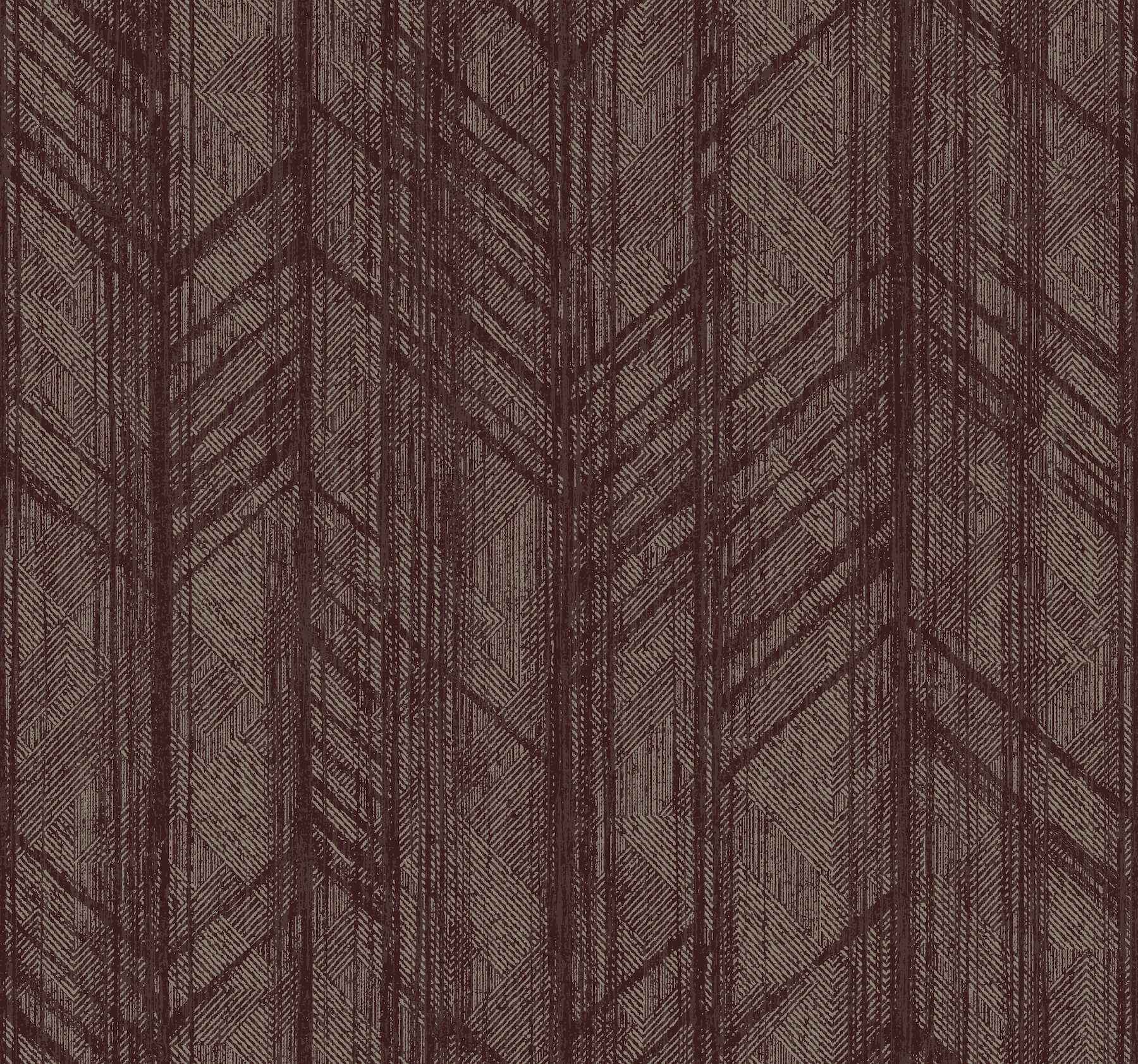 Winthrop Merlot Geometric Wallpaper - York Wallcoverings - 4211-83524 - York Wallcoverings Wallpaper