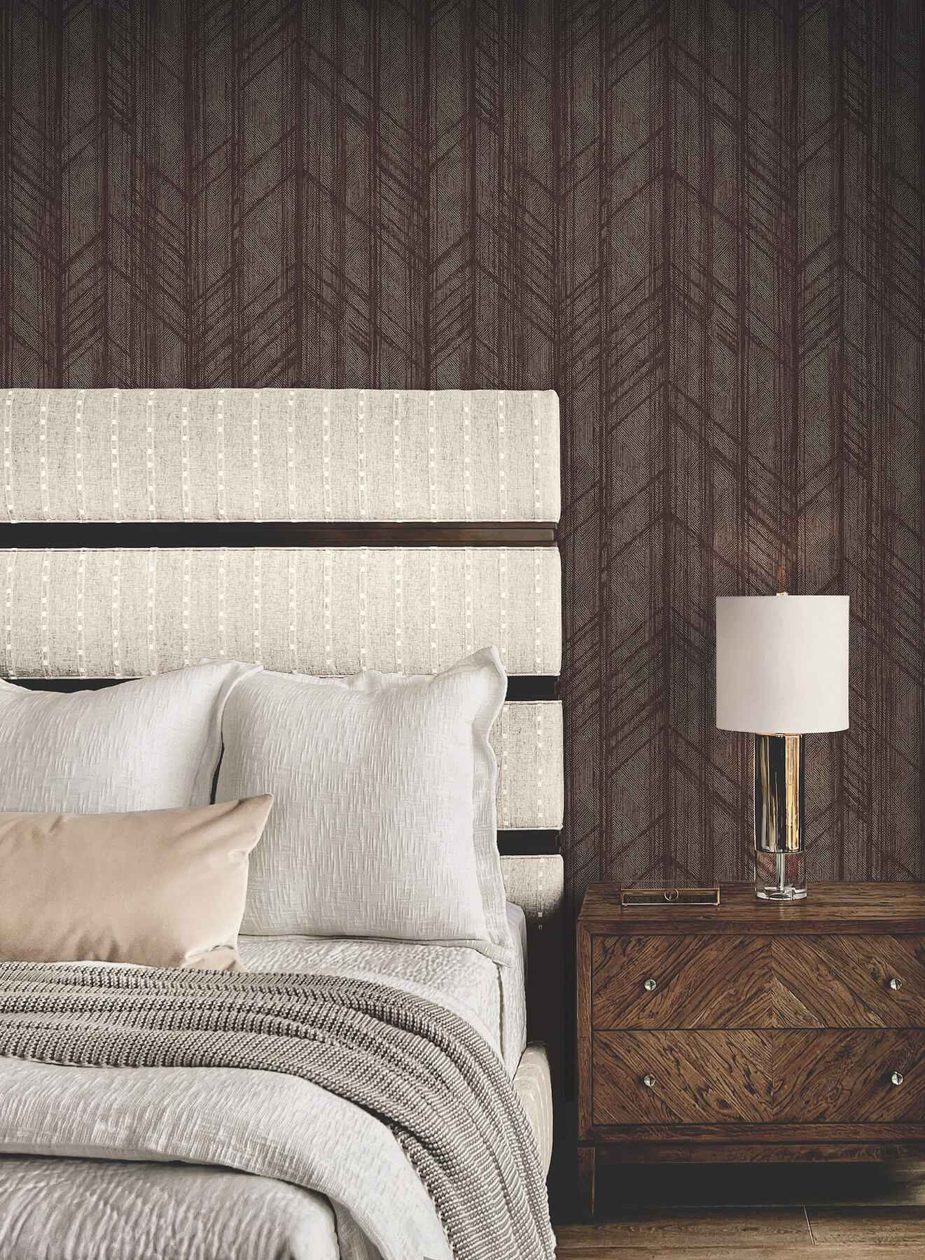 Winthrop Merlot Geometric Wallpaper - York Wallcoverings - 4211-83524 - York Wallcoverings Wallpaper