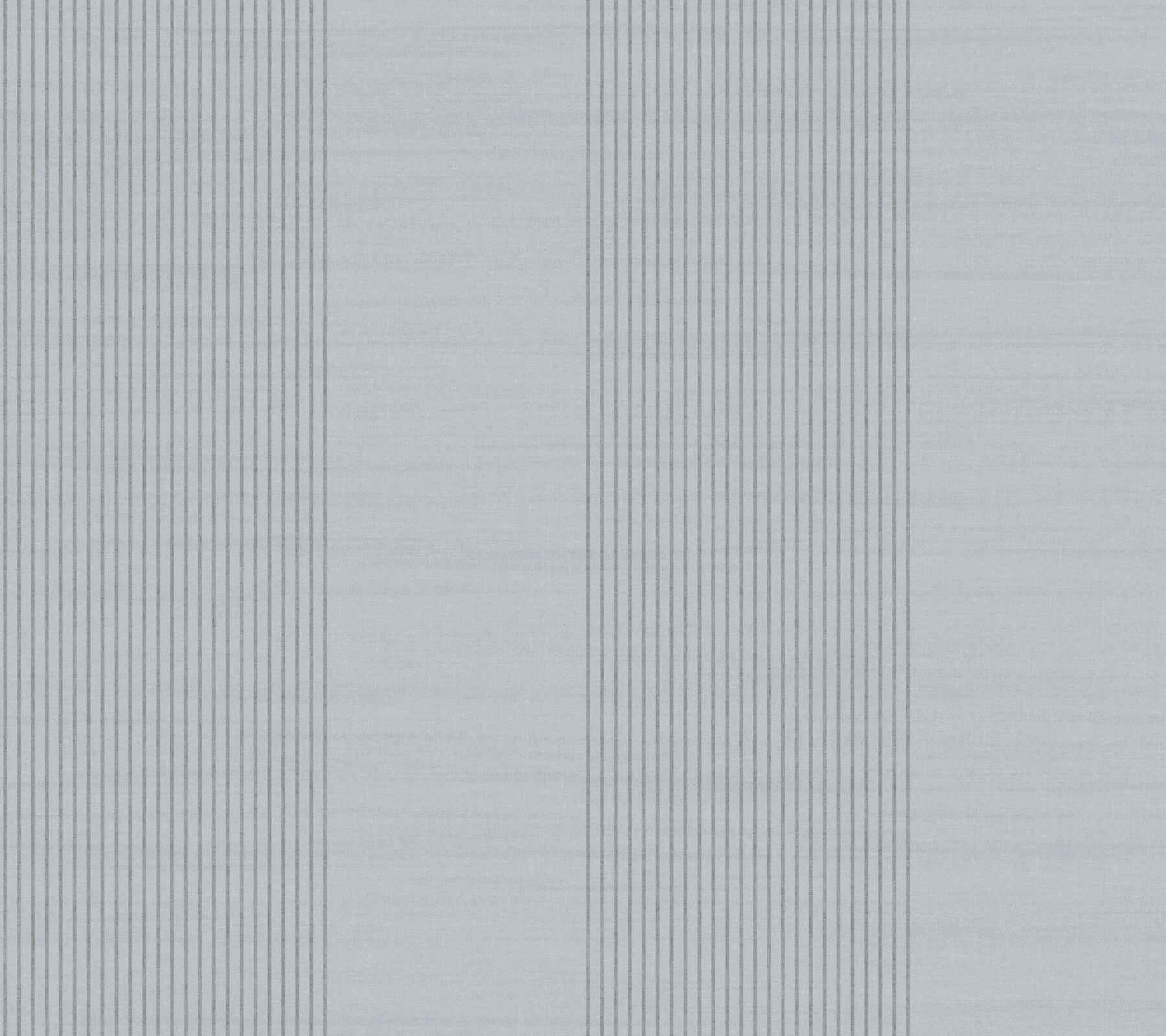 Archer Stripe Blue Faux Linen Wallpaper - York Wallcoverings - 4211-83528 - York Wallcoverings Wallpaper