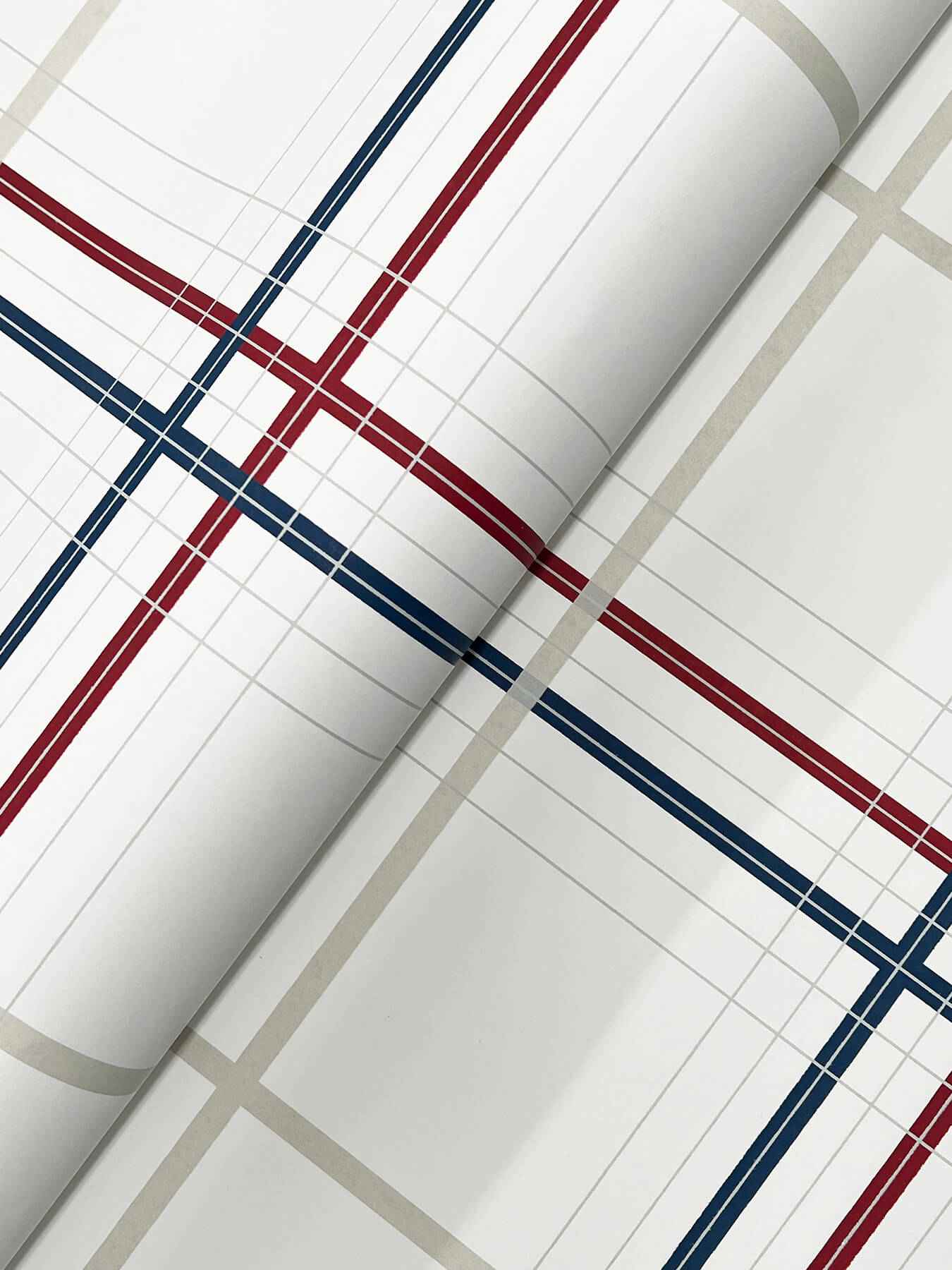 Lakeside Plaid Red Tailored Wallpaper - York Wallcoverings - 4211-83531 - York Wallcoverings Wallpaper