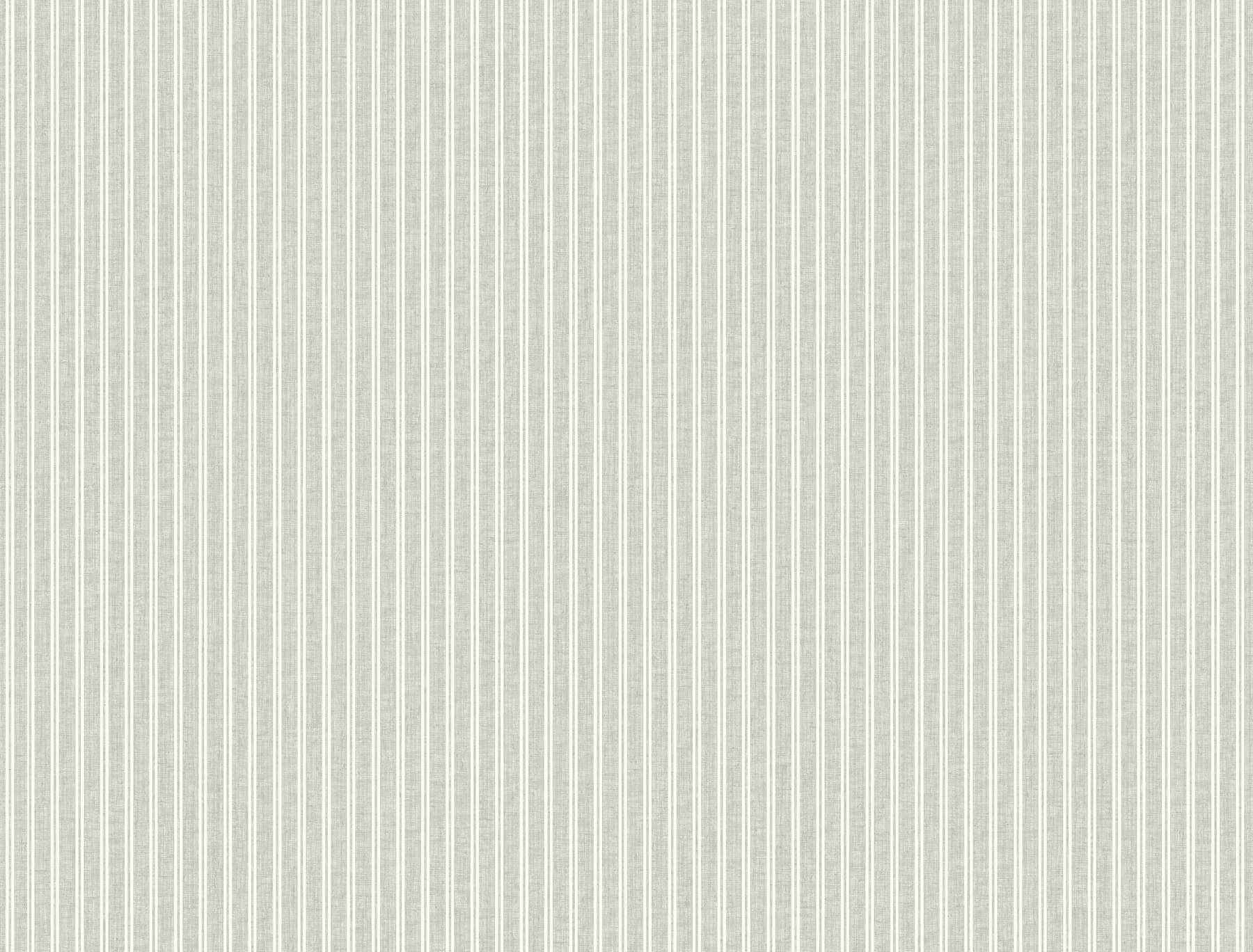 Ticking Stripe Sage Faux Linen Wallpaper - York Wallcoverings - 4211-83543 - York Wallcoverings Wallpaper
