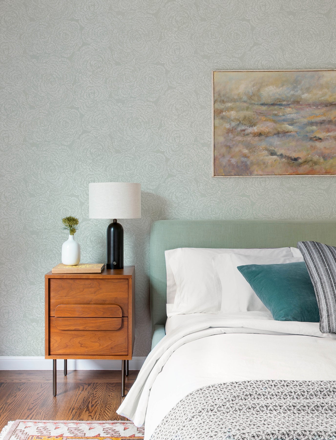 ambroise-seafoam-abstract-floral-wallpaper-york-wallcoverings-4197-27851 - York Wallcoverings Wallpaper