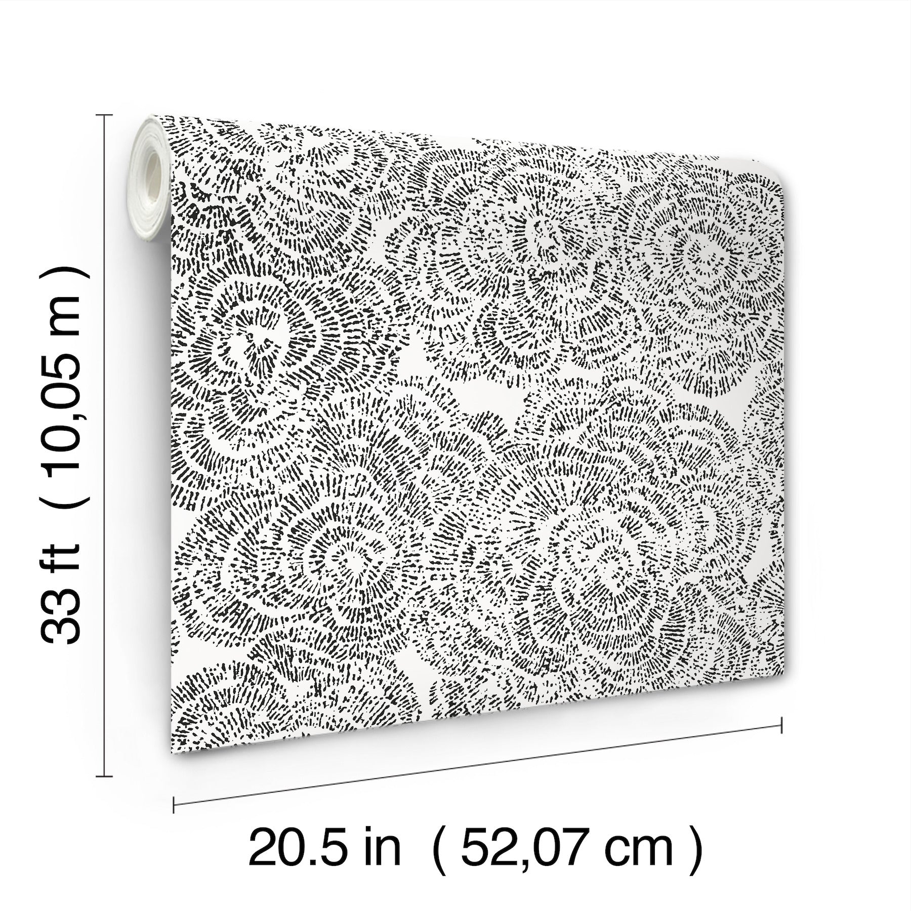 ambroise-black-abstract-floral-wallpaper-york-wallcoverings-4197-27854 - York Wallcoverings Wallpaper