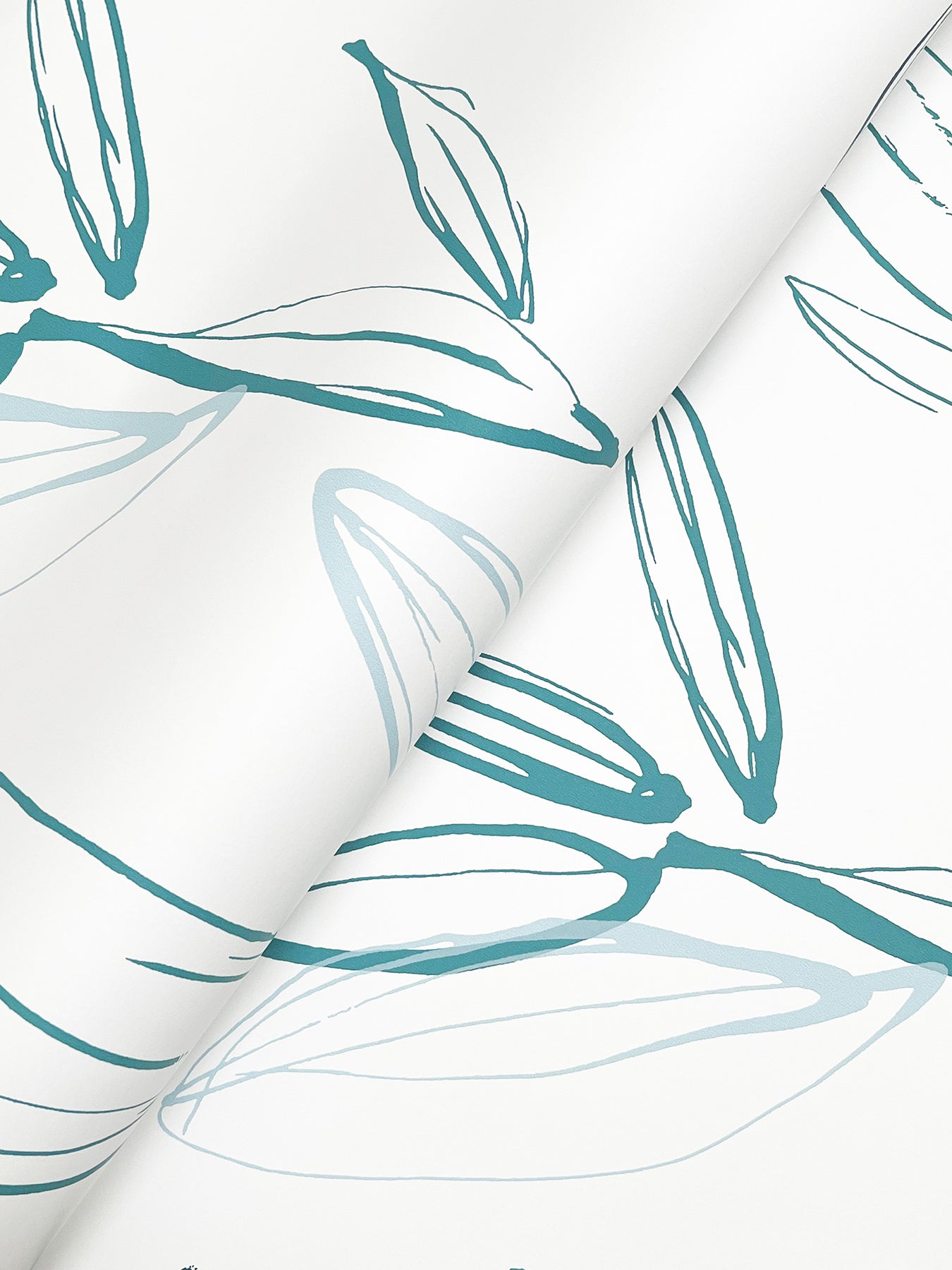 kenia-blue-leaf-toss-wallpaper-york-wallcoverings-4197-27857 - York Wallpaper Wallpaper