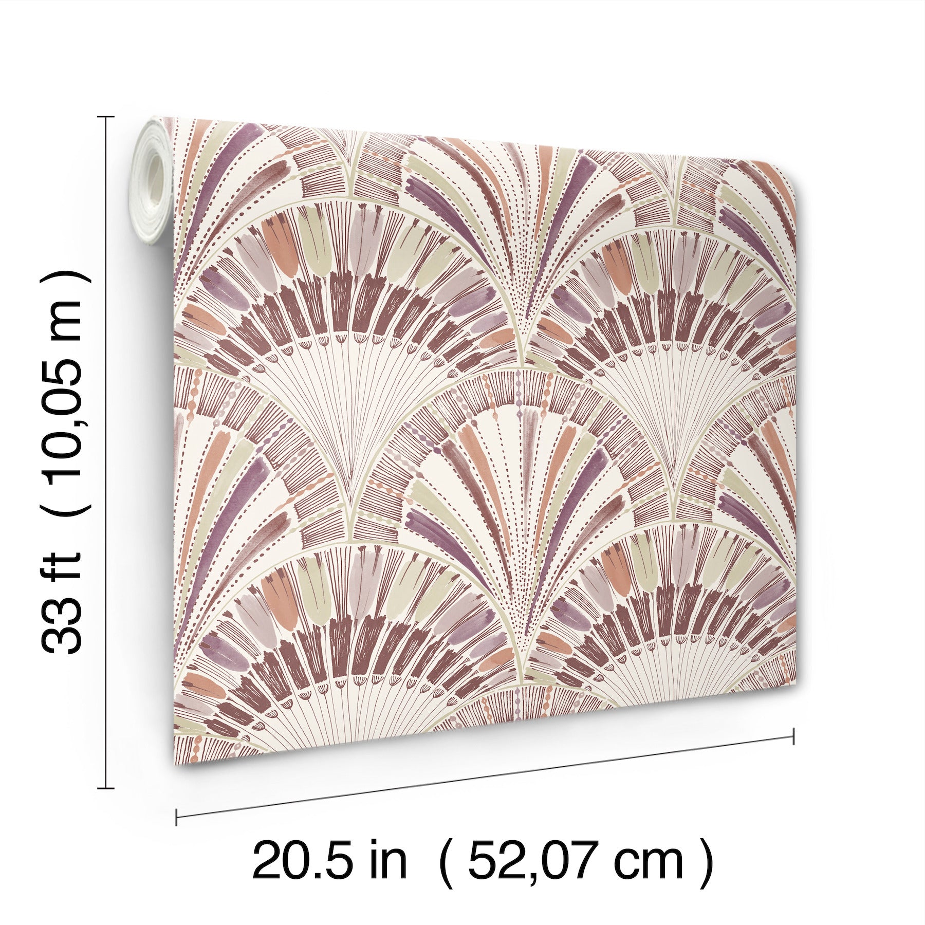 myla-raspberry-fanning-reeds-wallpaper-york-wallcoverings-4197-27863 - York Wallcoverings Wallpaper