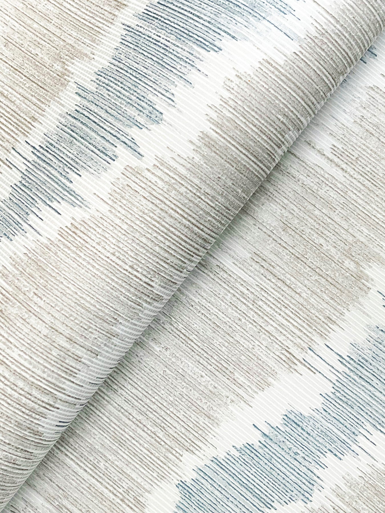 wiggle-sky-blue-ikat-stripe-wallpaper-york-wallcoverings-4197-27865 - York Wallcoverings Wallpaper
