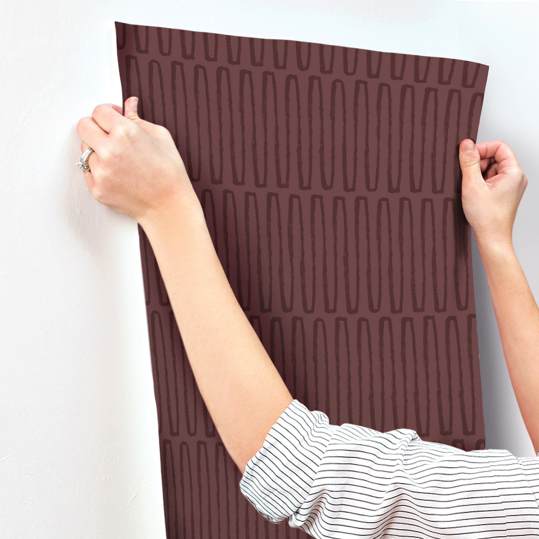 lars-merlot-retro-wave-wallpaper-york-wallcoverings-4197-27870 - York Wallcoverings Wallpaper