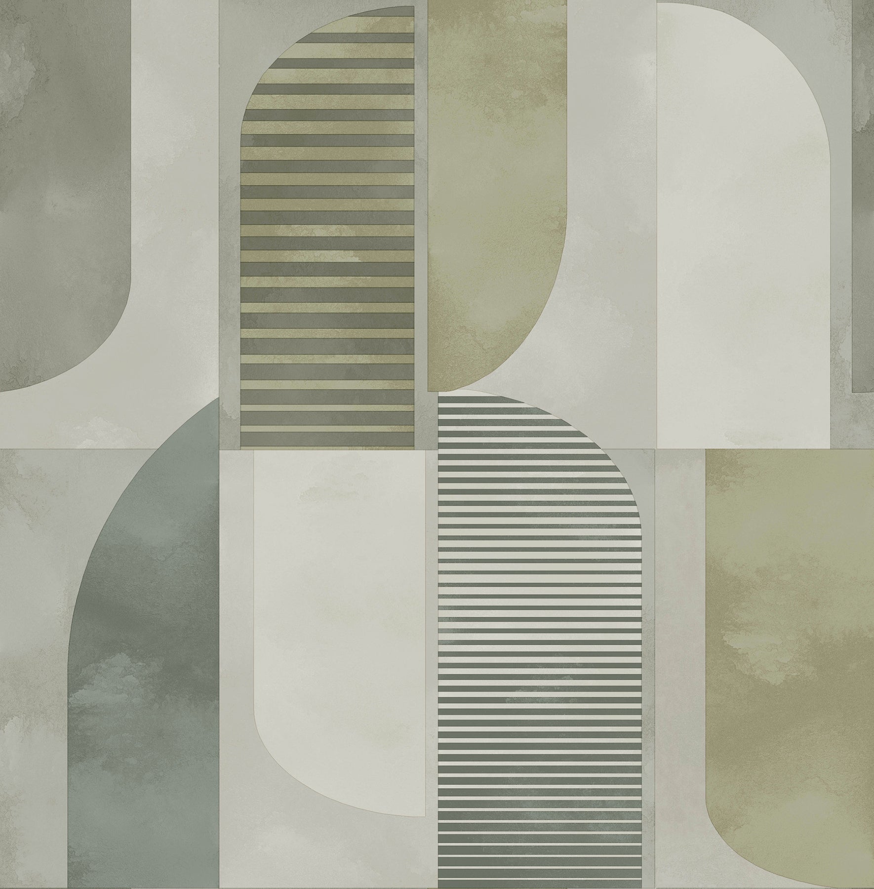 otto-green-abstract-geometric-wallpaper-york-wallcoverings-4197-27881 - York Wallcoverings Wallpaper