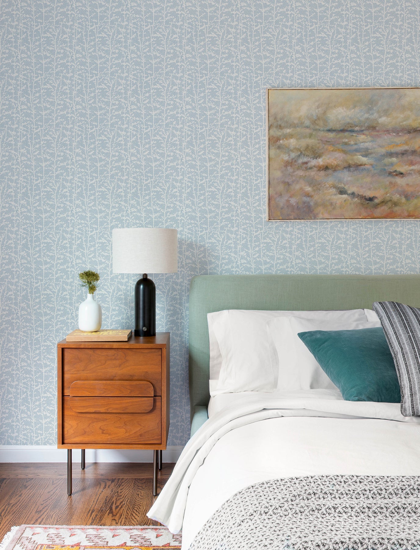 layton-light-blue-climbing-vines-wallpaper-york-wallcoverings-4197-83750 - York Wallcoverings Wallpaper