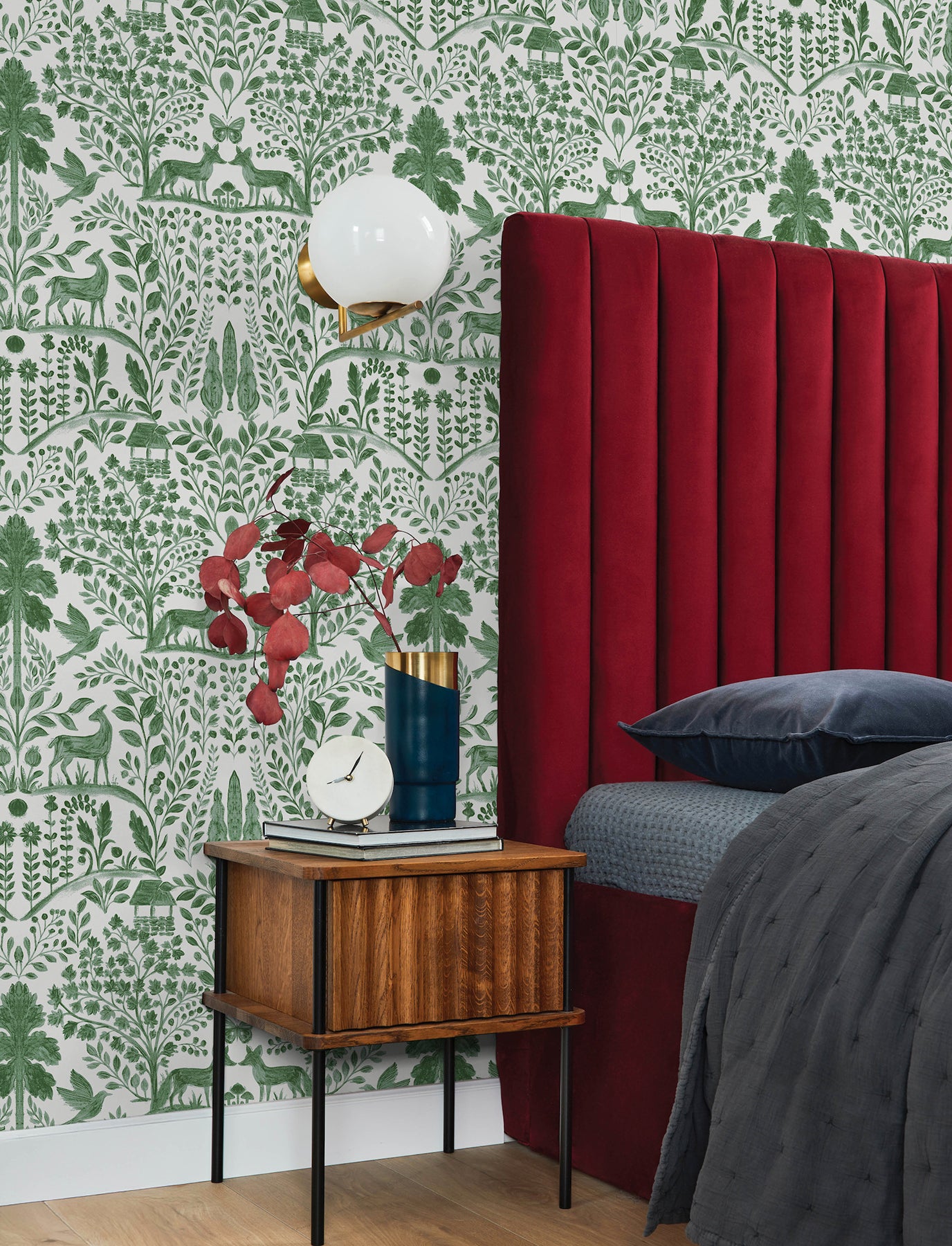 anoki-green-scenic-woodlands-wallpaper-york-wallcoverings-4197-83755 - York Wallcoverings Wallpaper