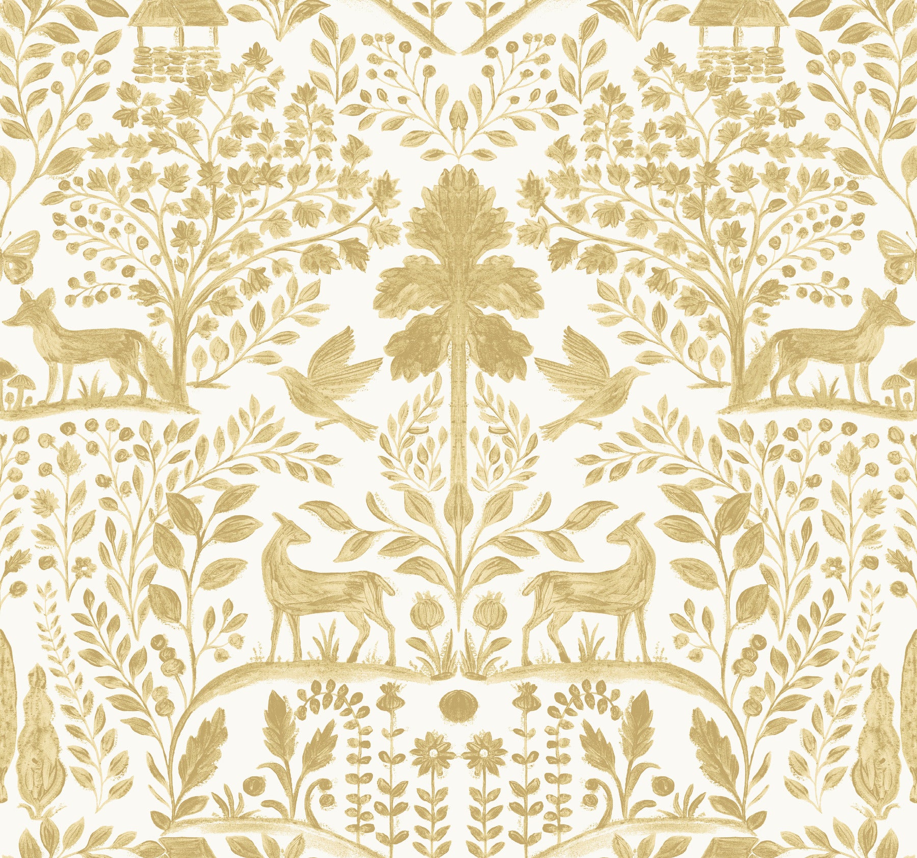 anoki-yellow-scenic-woodlands-wallpaper-york-wallcoverings-4197-83756 - York Wallcoverings Wallpaper