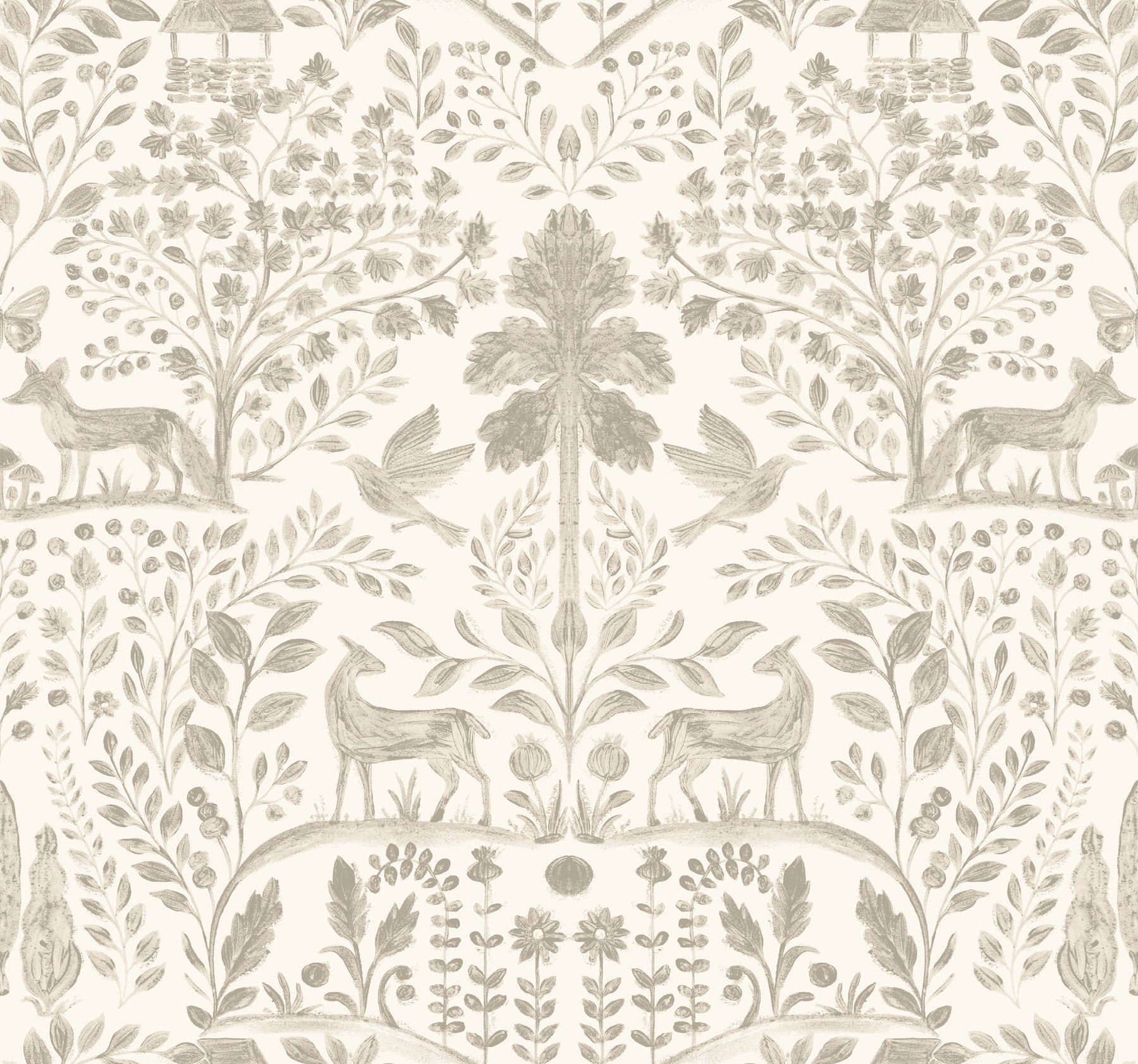 anoki-beige-scenic-woodlands-wallpaper-york-wallcoverings-4197-83757 - York Wallcoverings Wallpaper