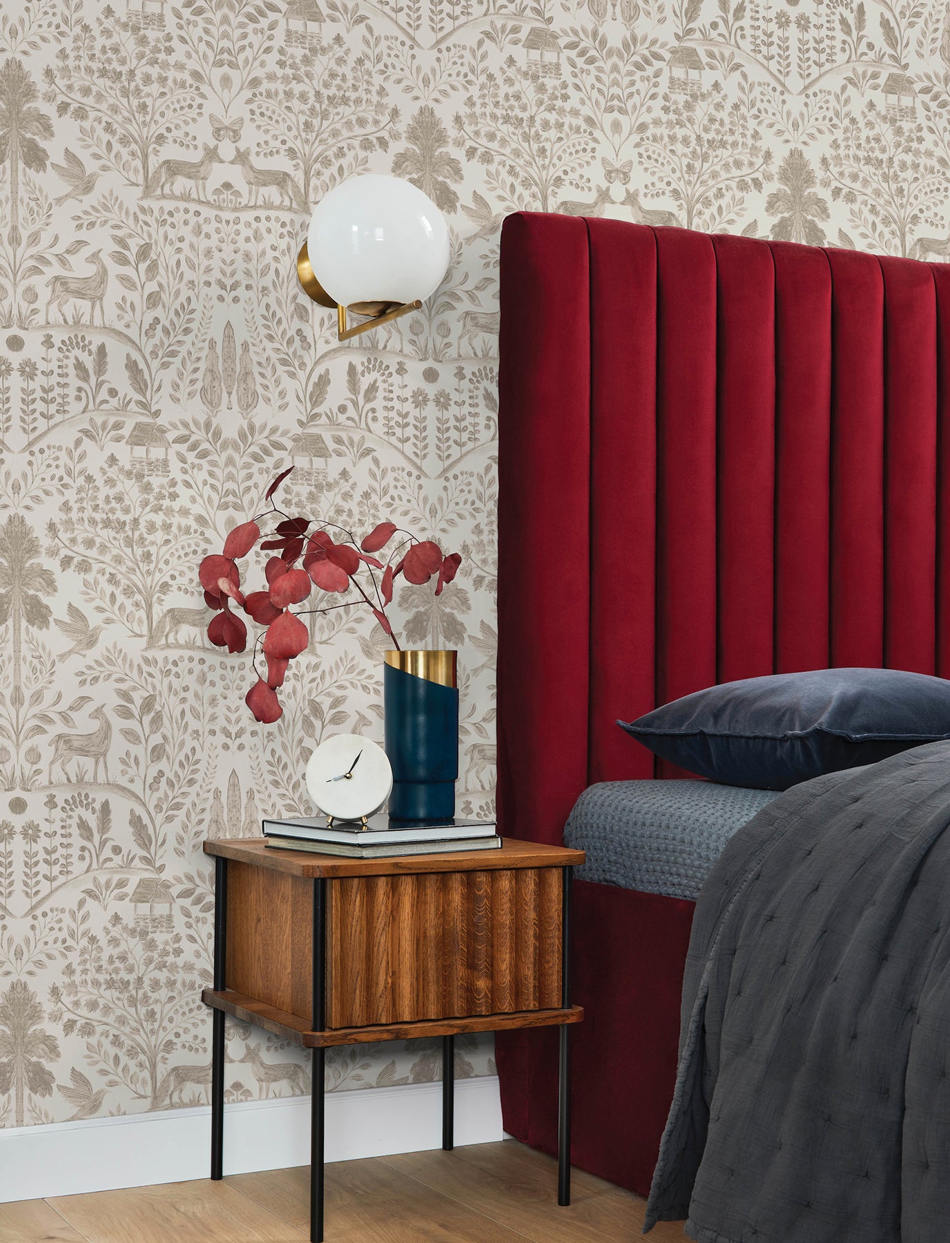anoki-beige-scenic-woodlands-wallpaper-york-wallcoverings-4197-83757 - York Wallcoverings Wallpaper