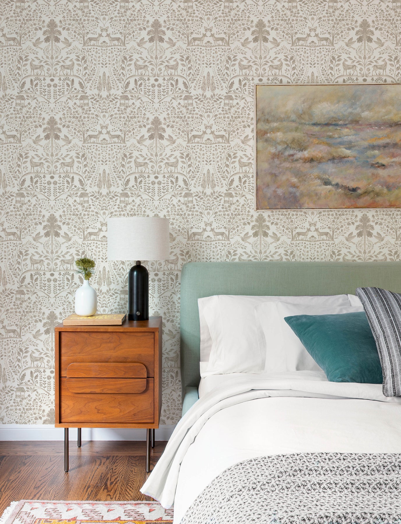 anoki-beige-scenic-woodlands-wallpaper-york-wallcoverings-4197-83757 - York Wallcoverings Wallpaper