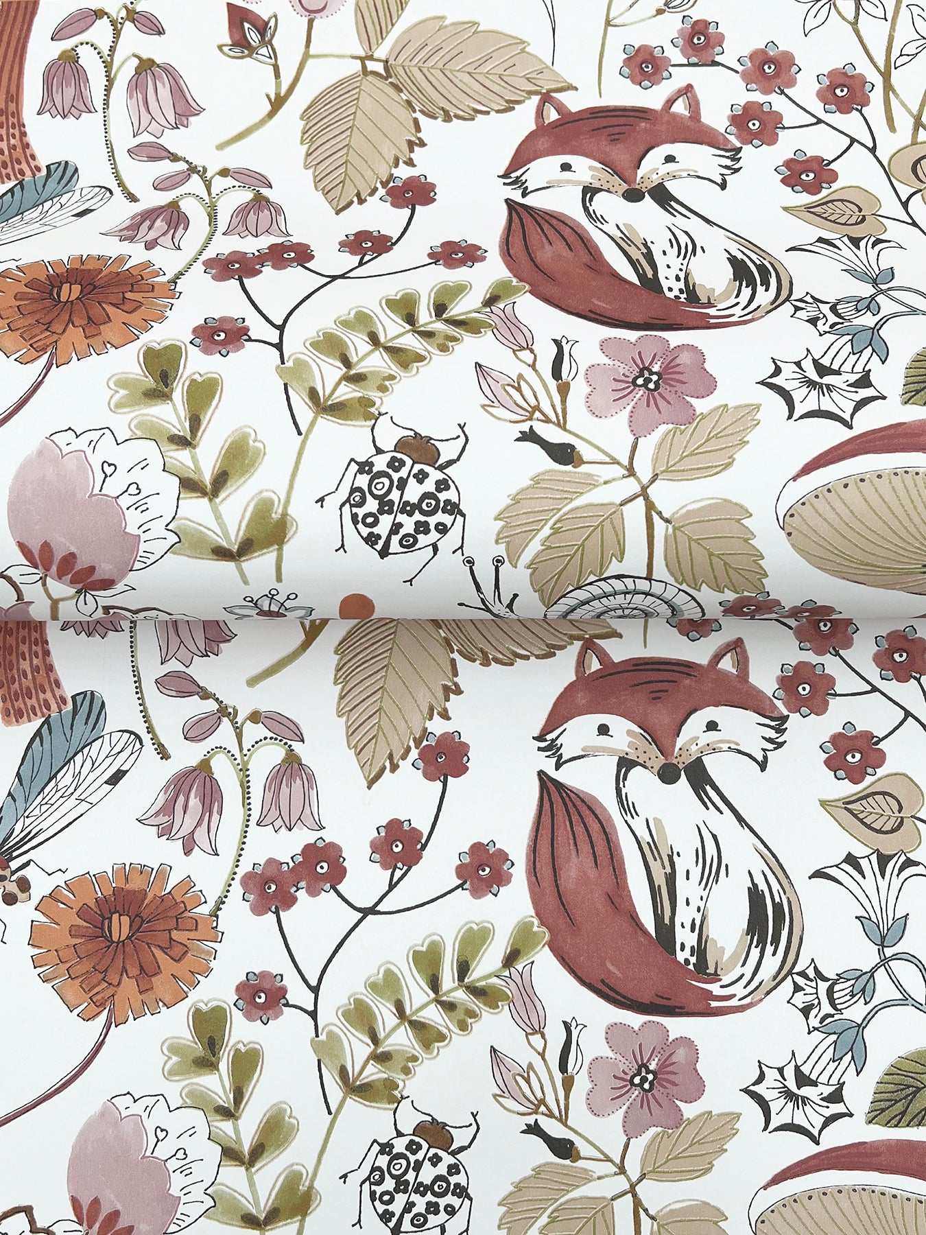 wonder-plum-woodland-animals-wallpaper-york-wallcoverings-4197-83761 - York Wallcoverings Wallpaper