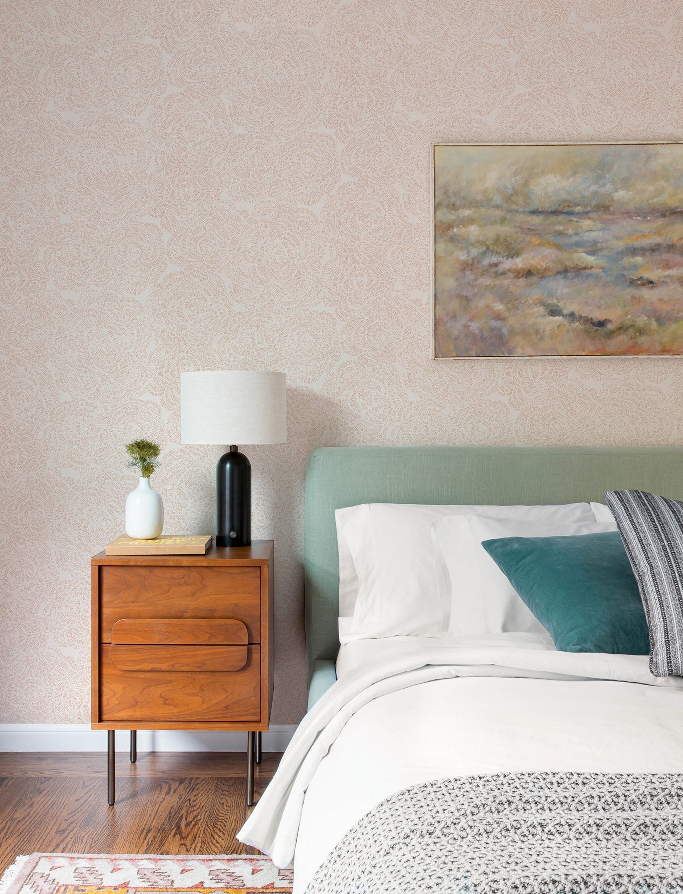 ambroise-light-pink-abstract-floral-wallpaper-york-wallcoverings-4197-27852 - York Wallcoverings Wallpaper