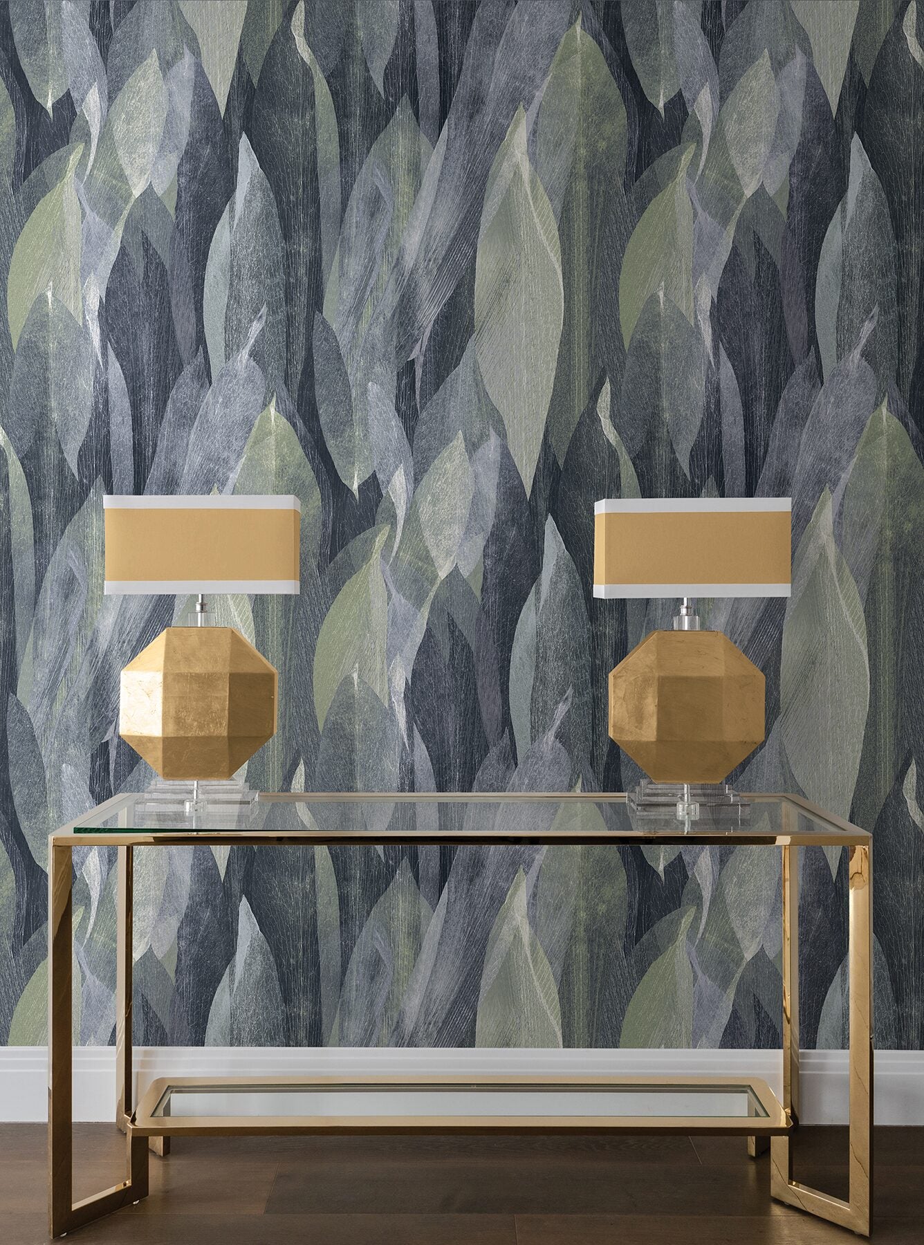 shimmering-canopy-indigo-botanical-wallpaper-york-wallcoverings-cod0604 - York Wallcoverings Wallpaper