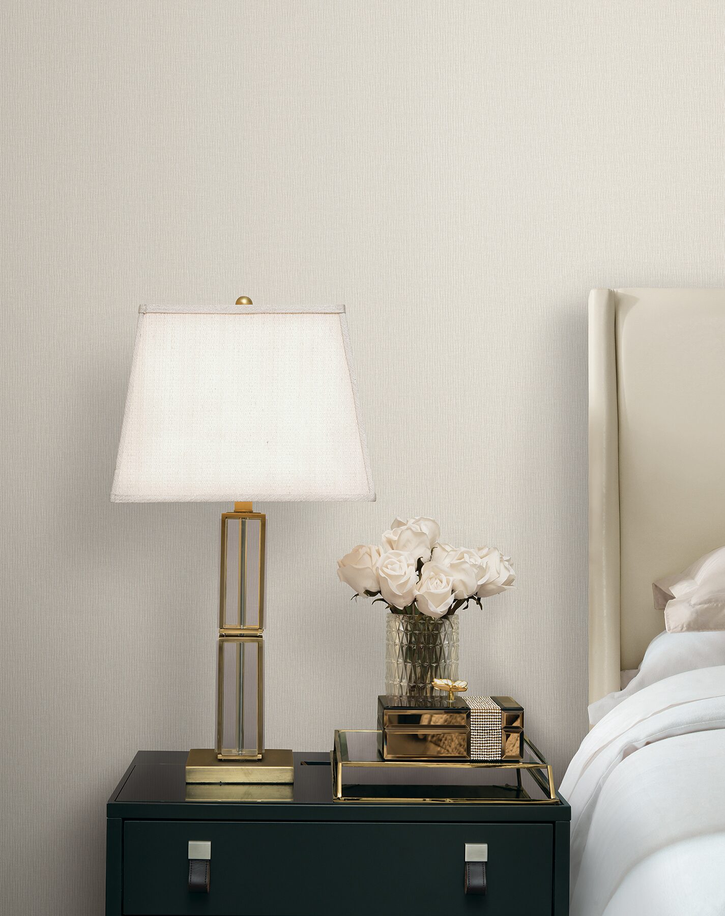 ripple-effect-beige-petite-ogee-wallpaper-york-wallcoverings-cod0615 - York Wallcoverings Wallpaper