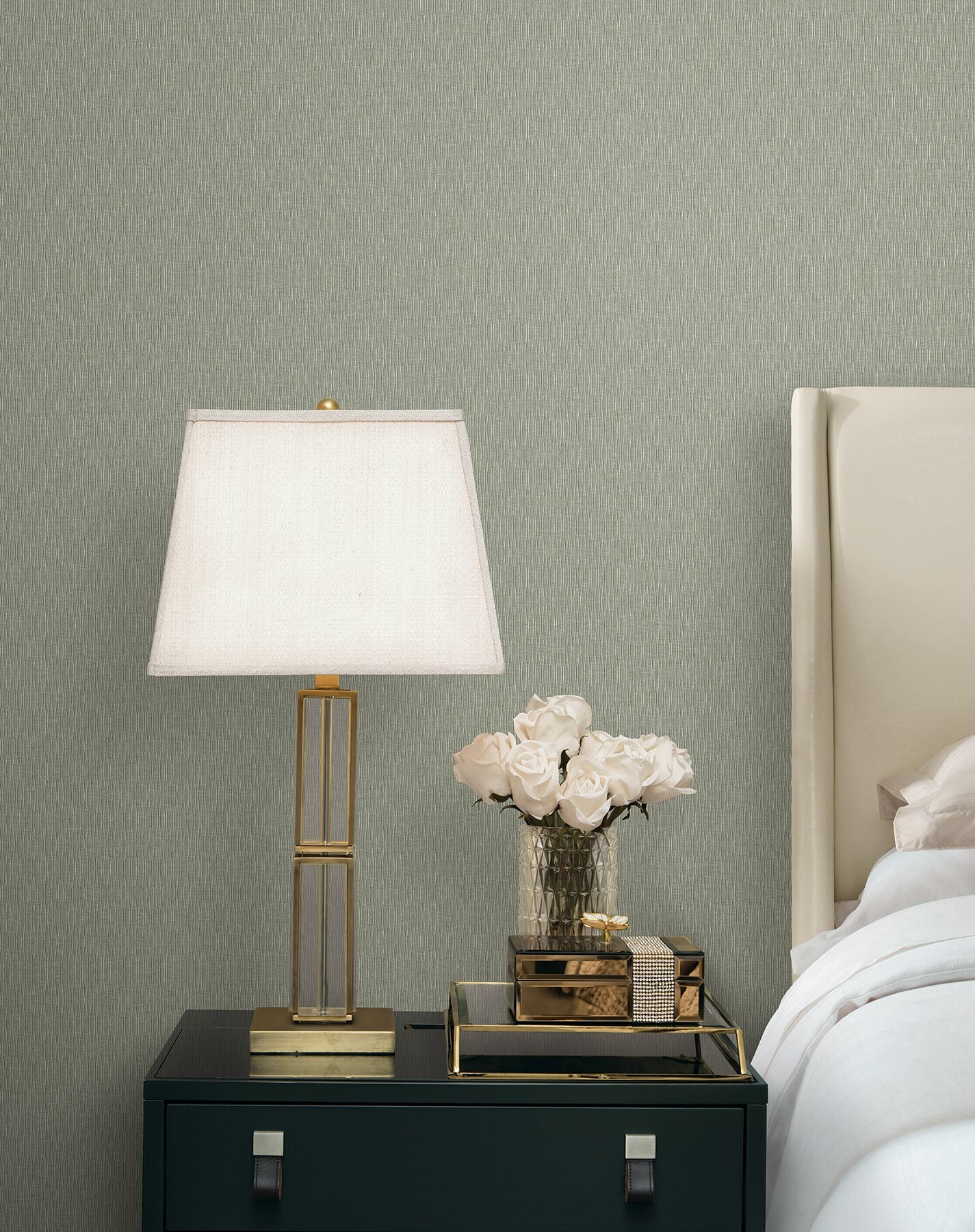 ripple-effect-mint-petite-ogee-wallpaper-york-wallcoverings-cod0621 - York Wallcoverings Wallpaper